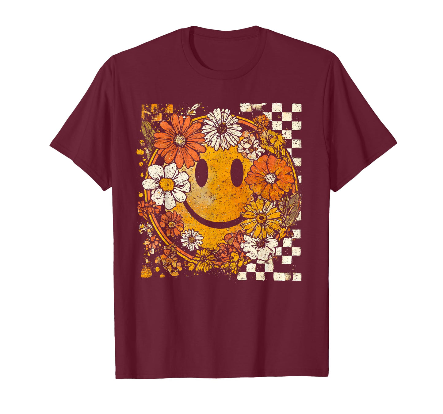 Wildflower Pumpkin Autumn Fall Leaves Thanksgiving Vintage T-Shirt