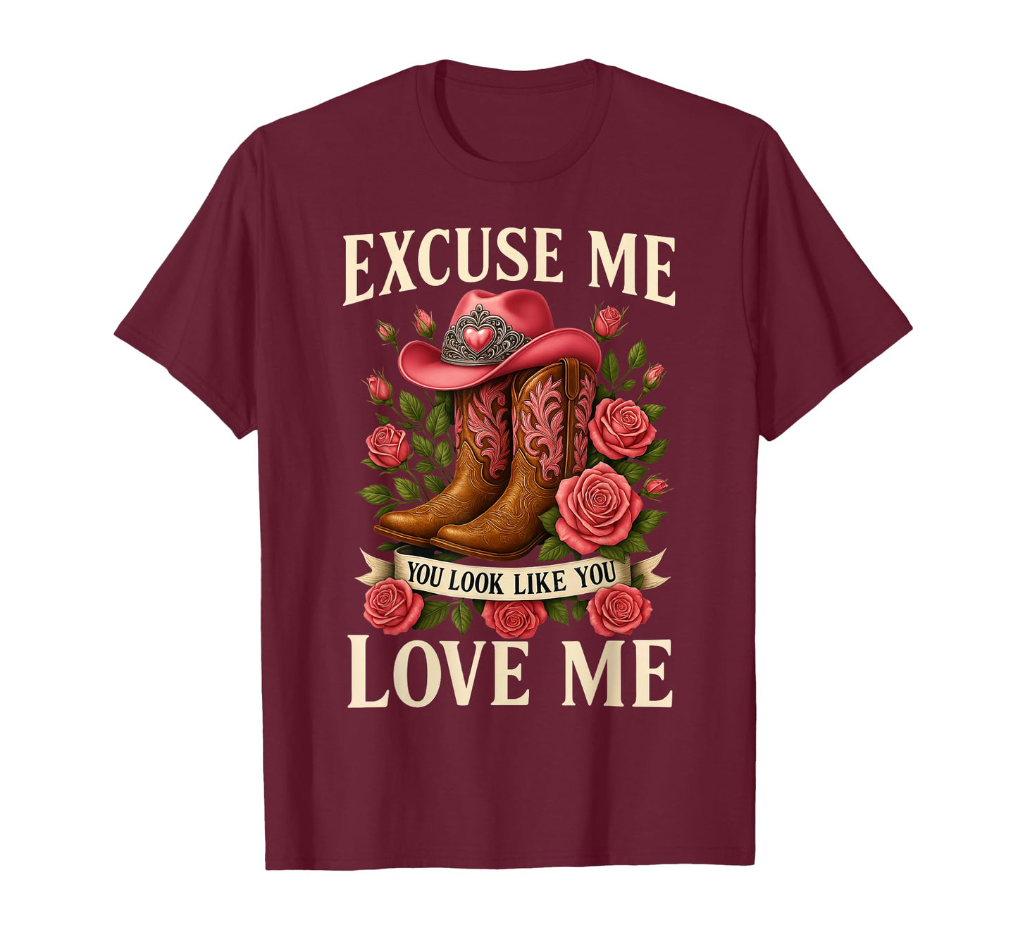 Funny Excuse Me You Look Like You Love Me Funny Boots Memes T-Shirt