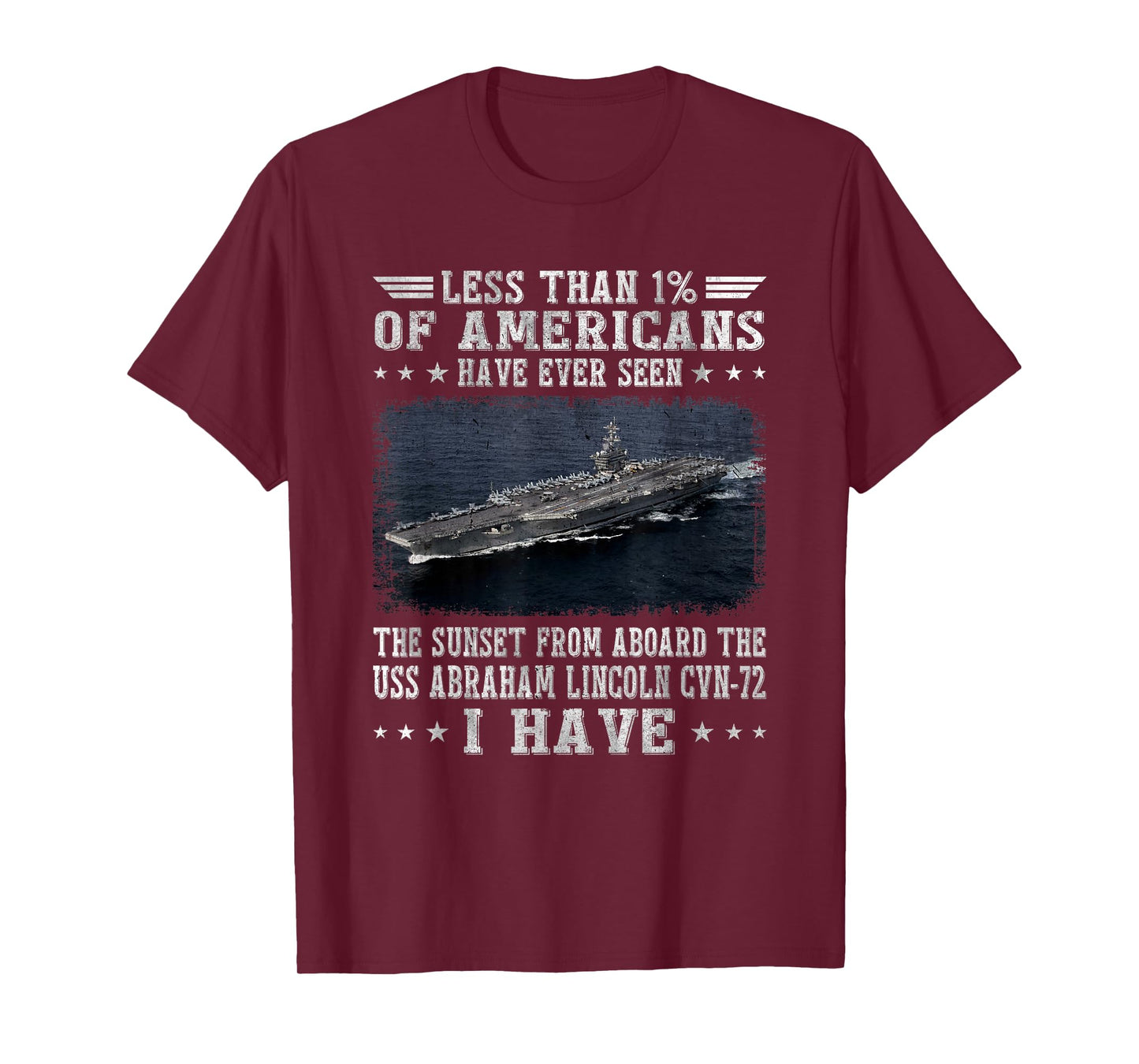 USS Abraham Lincoln CVN-72 Aircraft Carrier Sailor Veteran T-Shirt
