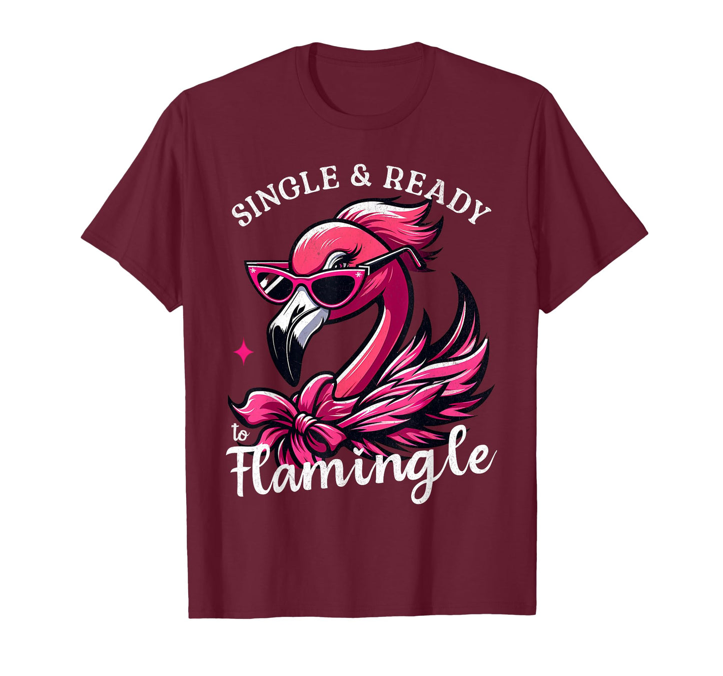 Funny Retro Single and Ready Sarcastic Dating Vintage Womens T-Shirt