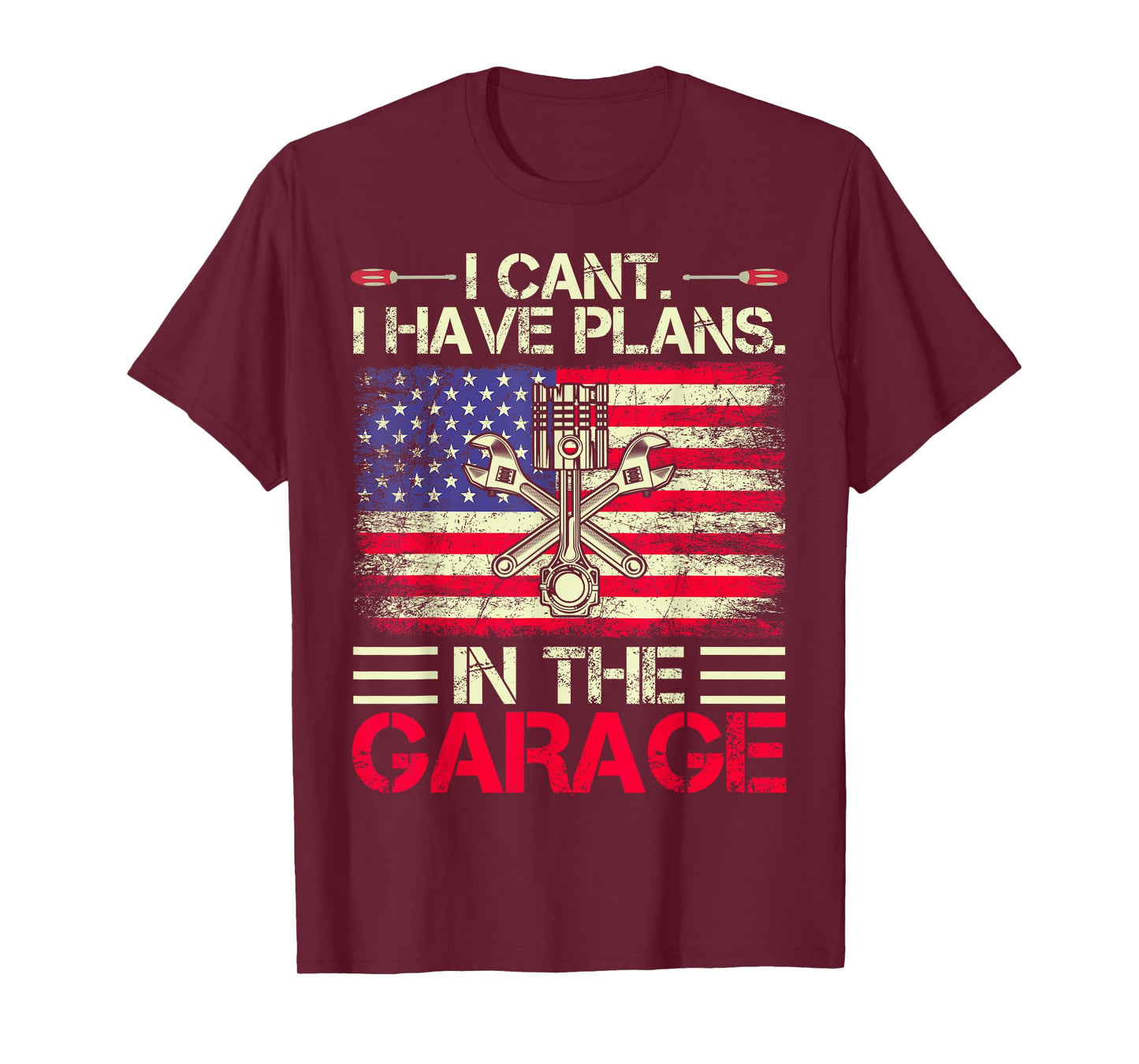 I Can't I Have Plans In The Garage Dad & Grandpa Mechanical T-Shirt