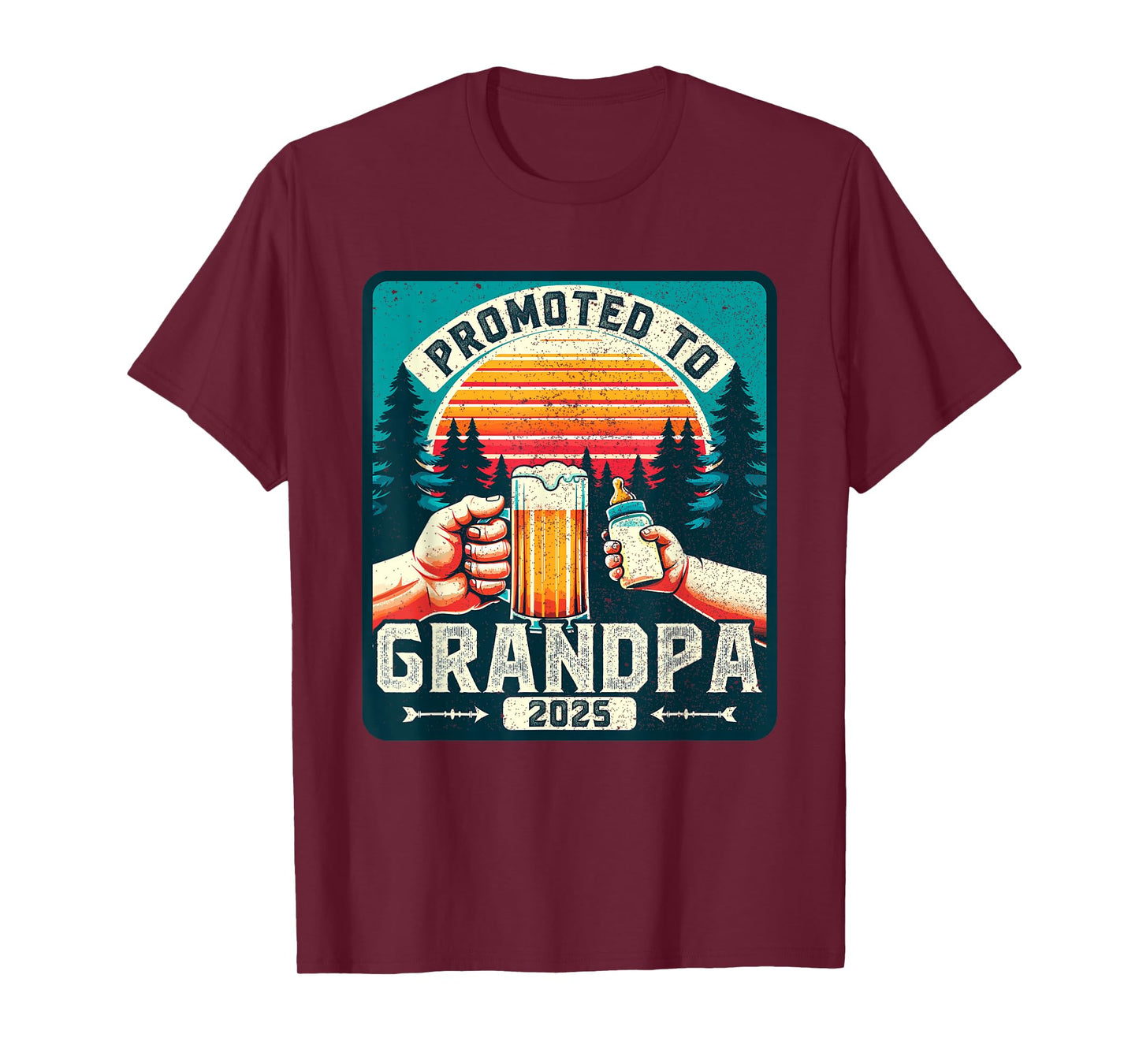 Promoted To Grandpa 2025, Soon To Be Future Grandfather T-Shirt