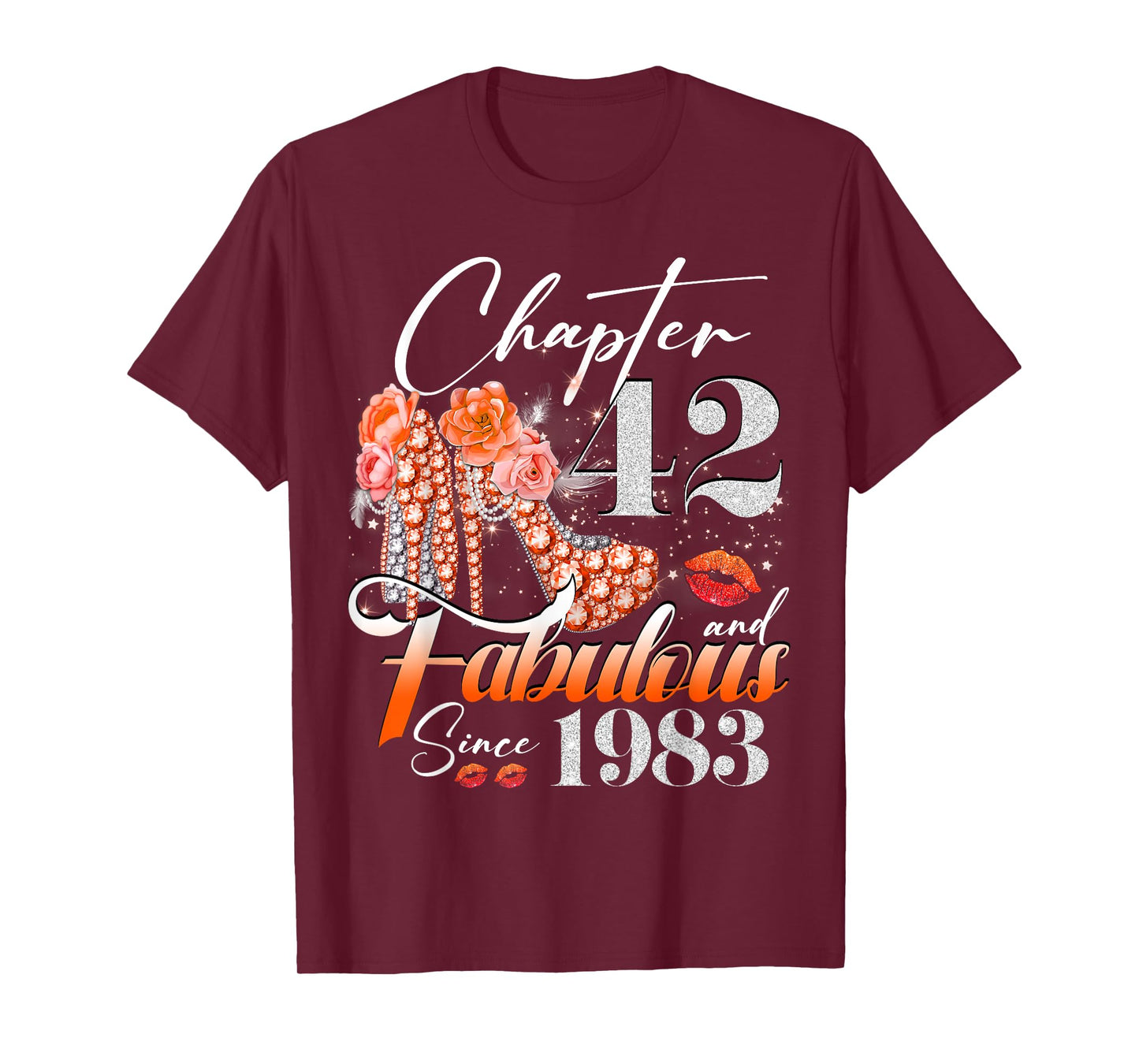 Womens Chapter 42 Fabulous Since 1983 42 years old Birthday T-Shirt