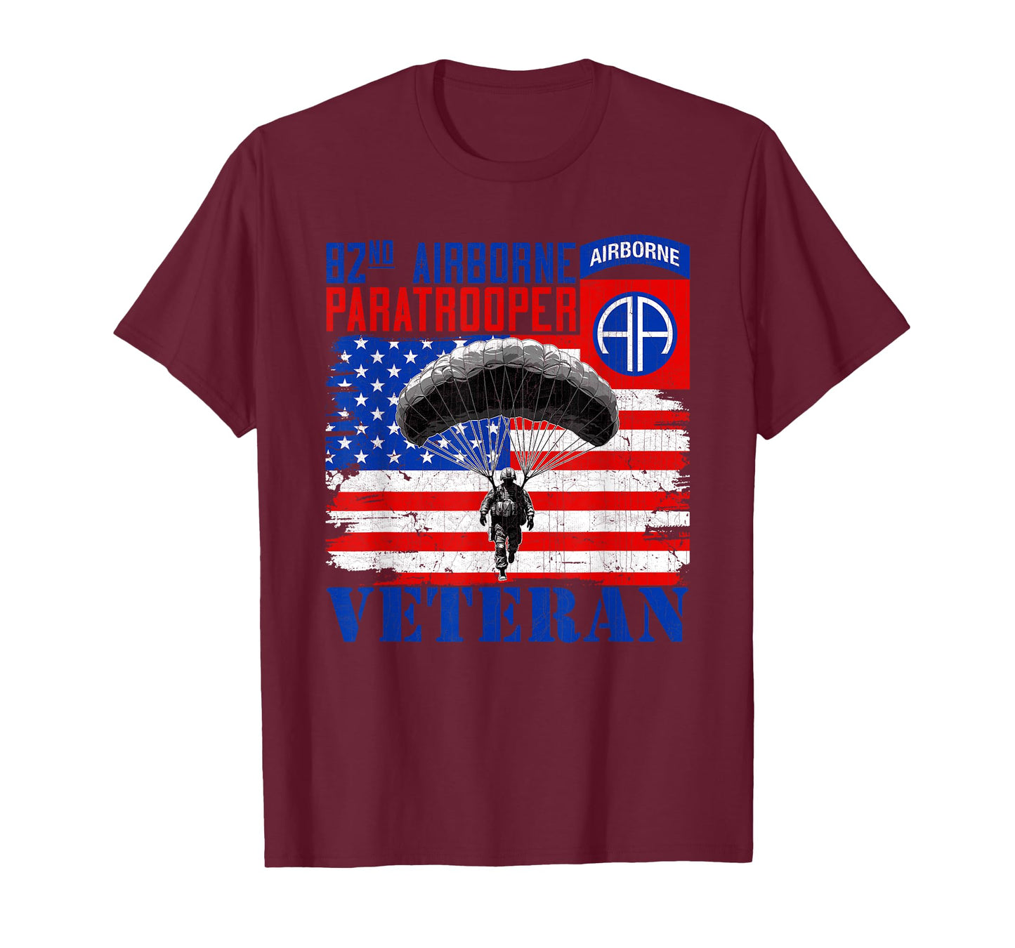 82nd Airborne Division Paratrooper Veteran Fort Bragg Gifts T-Shirt