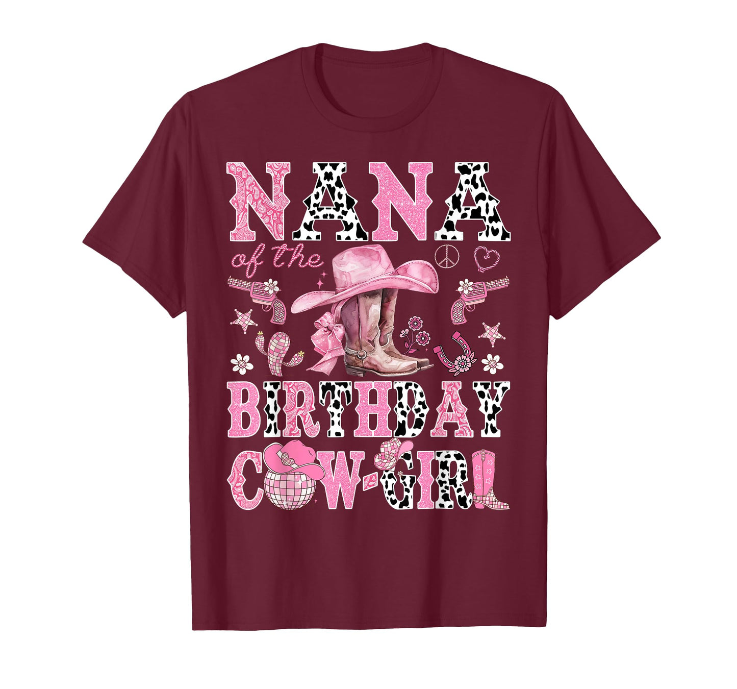 Nana Of The Birthday CowGirl Rodeo Nana Western T-Shirt