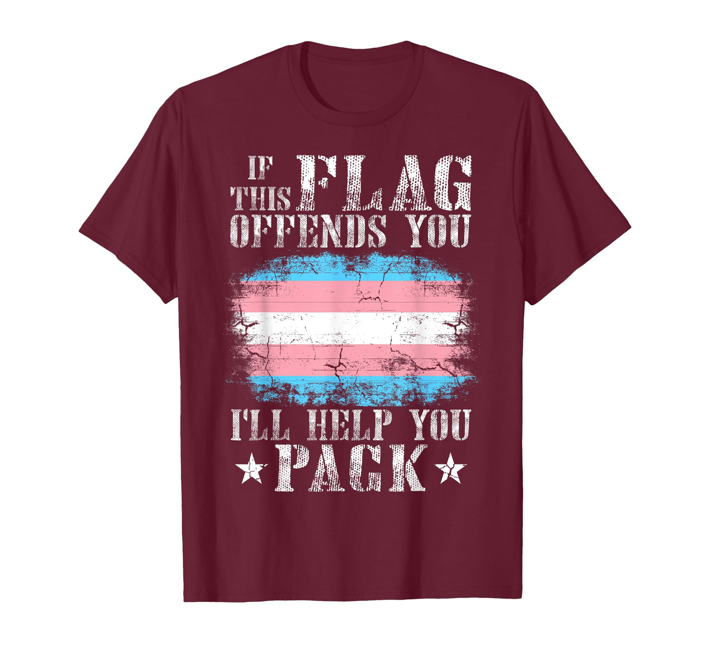 If This Flag Offends You Trans Rainbow Pride Transgender T-Shirt