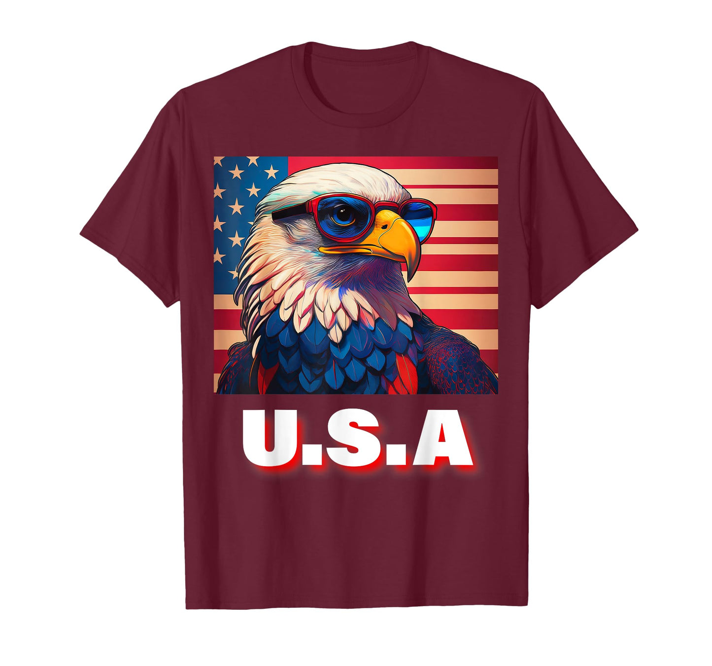 4th Of July Patriotic Bald Eagle USA 'Merica Men & Women T-Shirt
