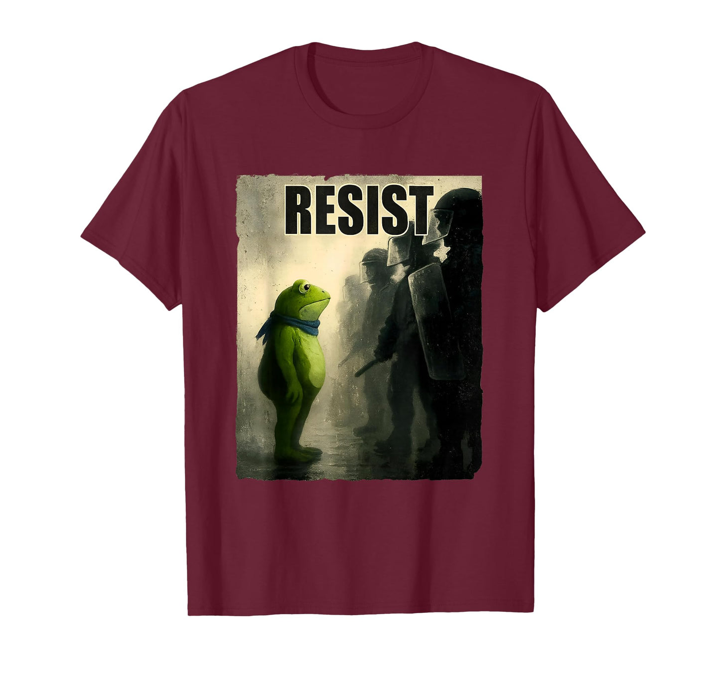 Frogs Resist Portland Frog Protest Vintage Activist Freedom T-Shirt