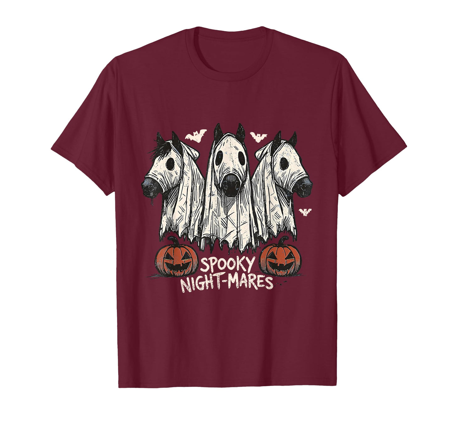 Spooky Night-Mares Horse Ghost Halloween Costume T-Shirt
