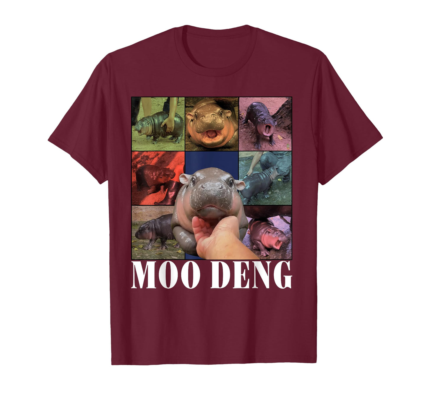 Funny Moo-Deng Baby Pygmy Hippo Cute Zoo For Family Tee T-Shirt