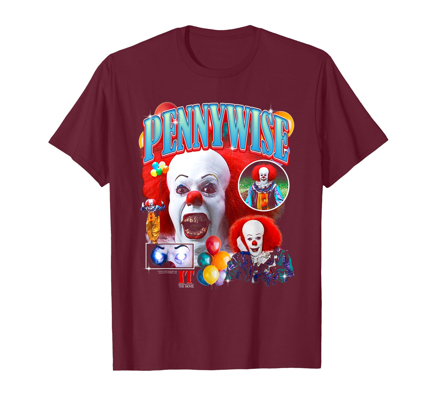 It Pennywise the Clown Collage Horror T-Shirt