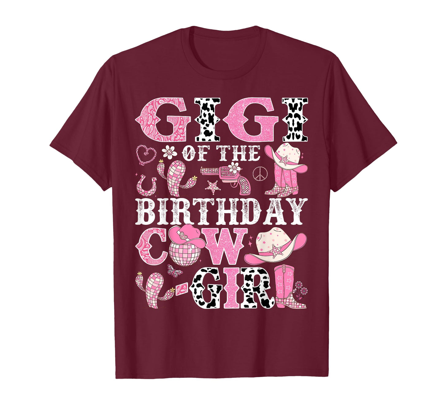 Gigi Of The Birthday Cow-Girl Rodeo CowGirl Birthday T-Shirt