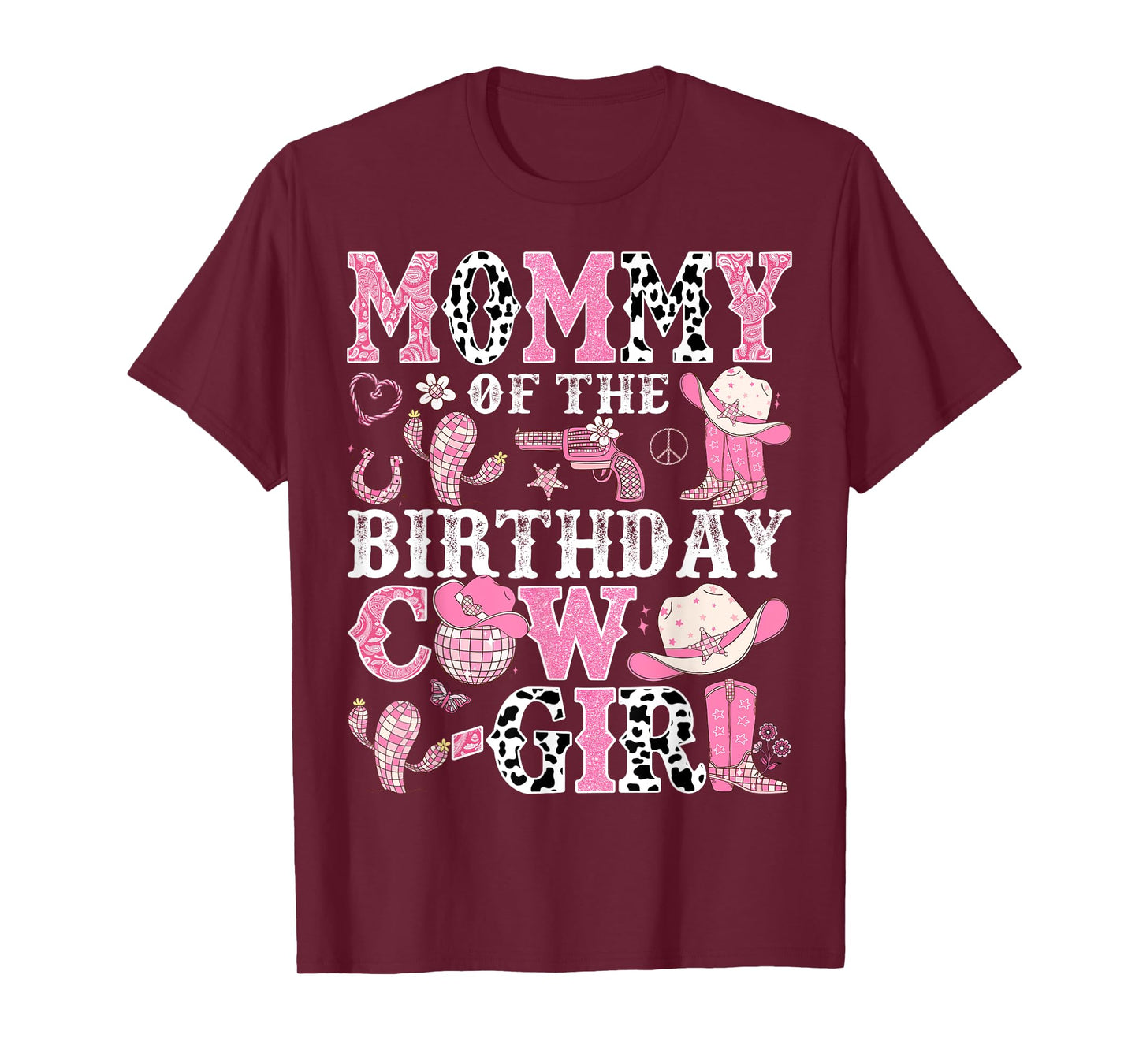 Mommy Of The Birthday Cow-Girl Rodeo CowGirl Birthday T-Shirt