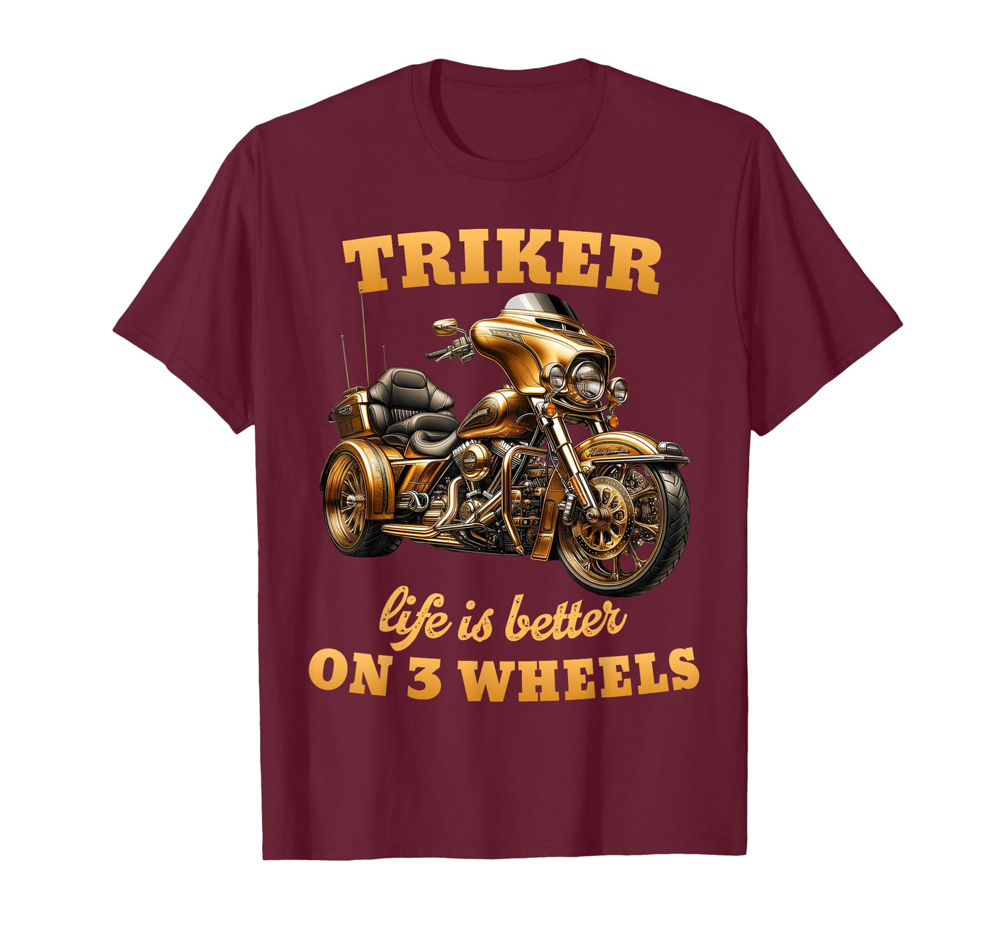 Trike Life Motorcycle trike Grandpa Three-wheeled Trike Dad T-Shirt