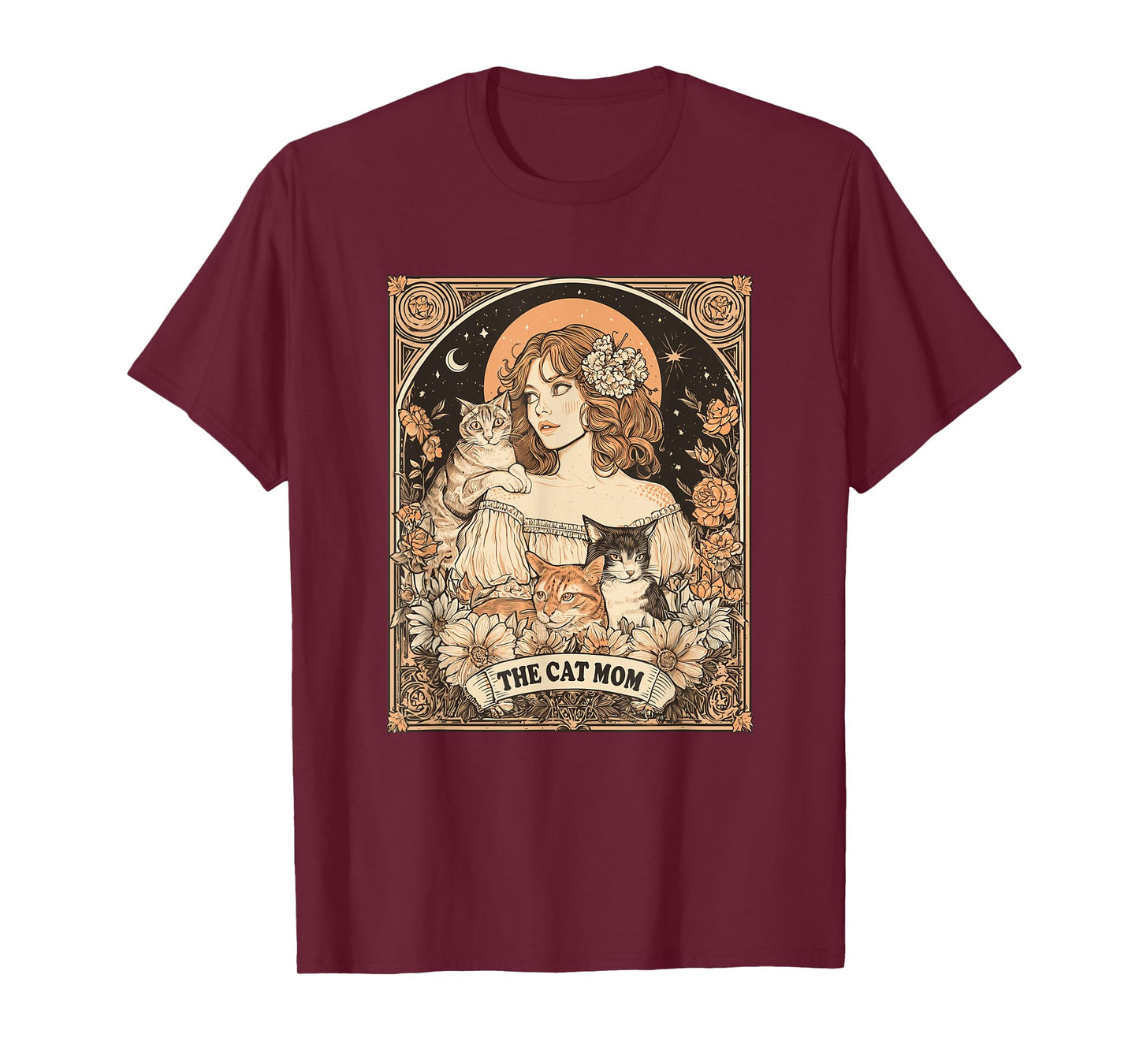 Tarot Card The Cat Mom Funny T-Shirt