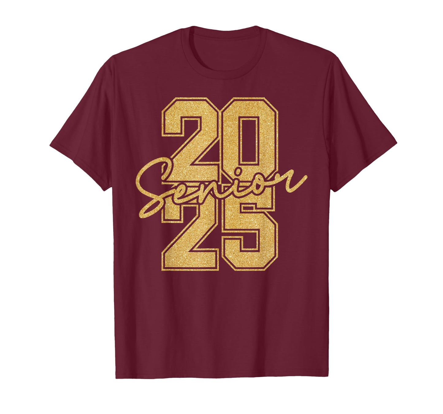 Senior 2025 Class of 2025 Gold Black Senior Graduation Gift T-Shirt