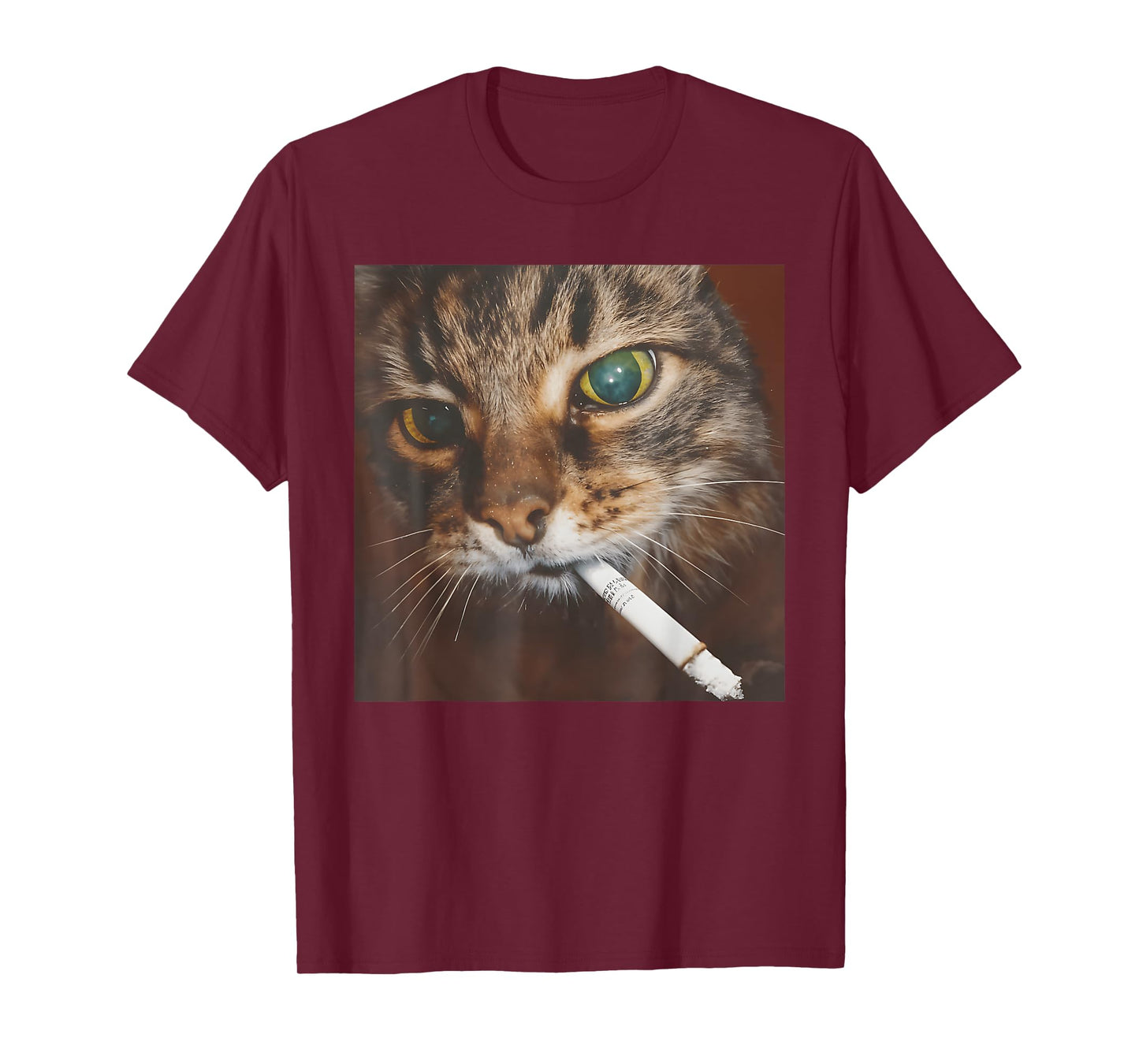 Funny Smoking Cat, Cigarette Kitty Gen Z Meme, Cat Lover Men Women T-Shirt
