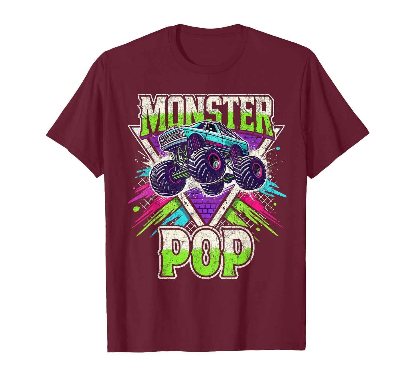 Matching Monster Truck Costume, Jam Birthday Monster Pop T-Shirt