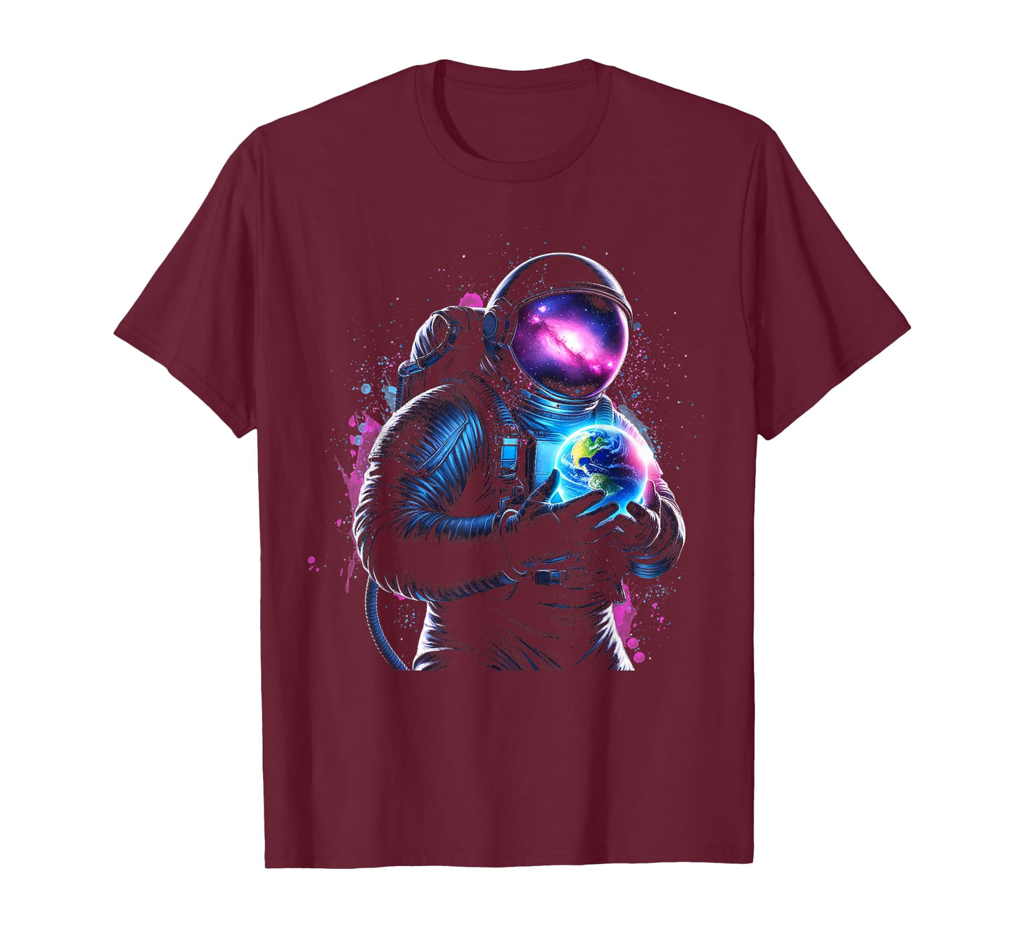 Astronaut Planet Earth Outer Space Galaxy Universe Science T-Shirt