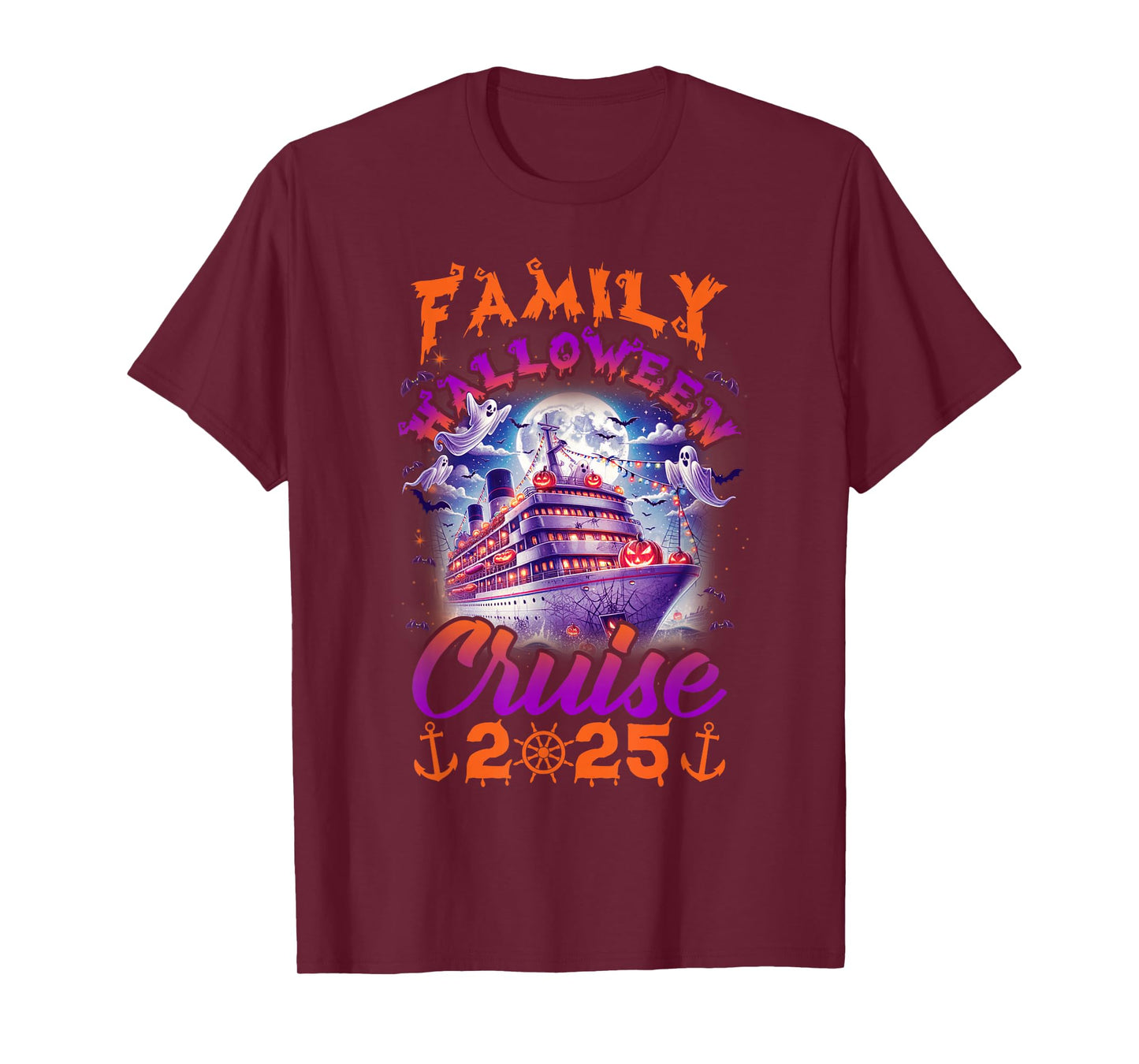 Family Halloween Cruise 2025 Matching Family Cruising Crew T-Shirt