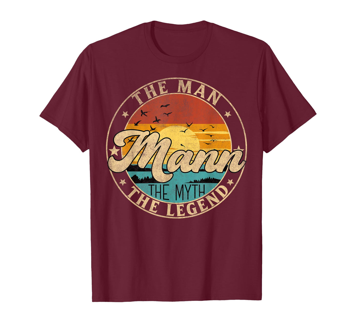 MANN The Man The Myth The Legend First Name T-Shirt