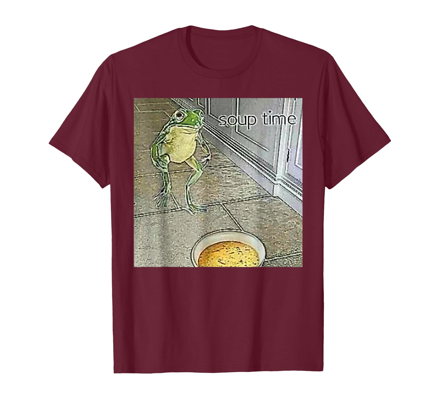 Soup Time Frog Weird Funny Oddly Specific Dank Meme T-Shirt