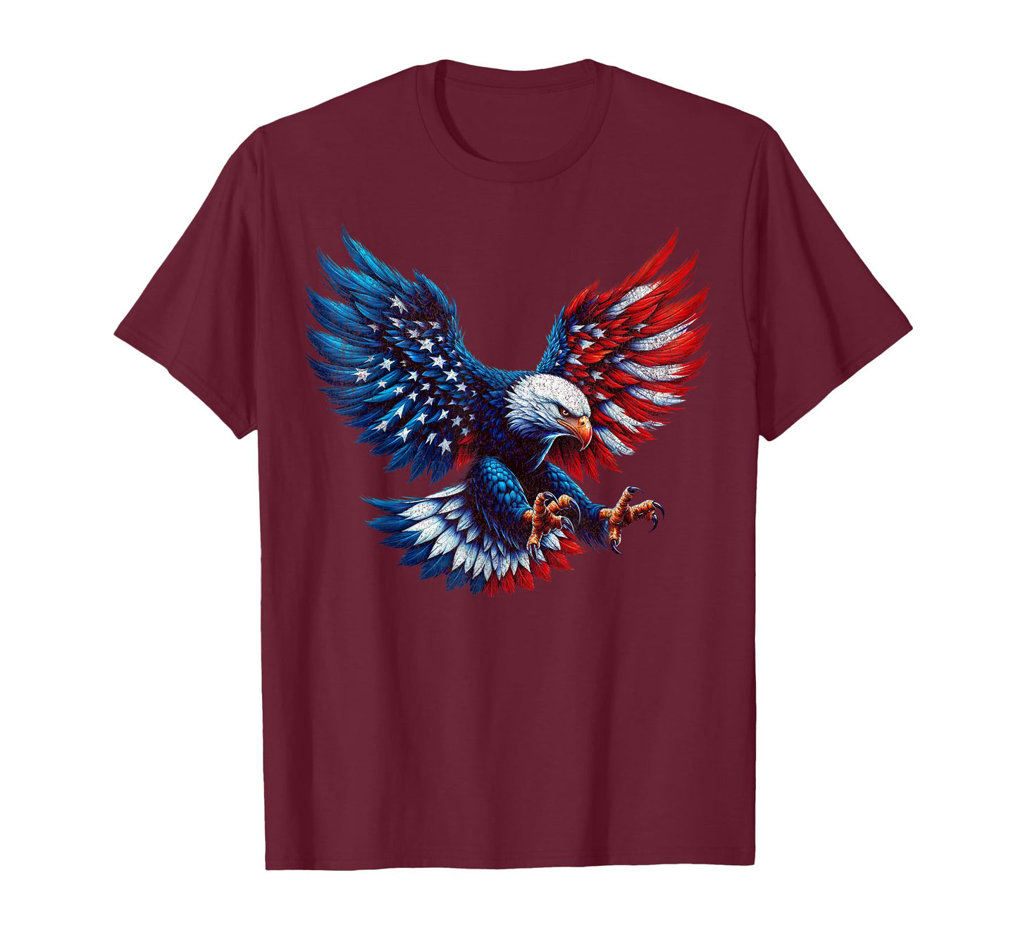 American Flag Bald Eagle Patriotic Eagle 4th of July USA T-Shirt