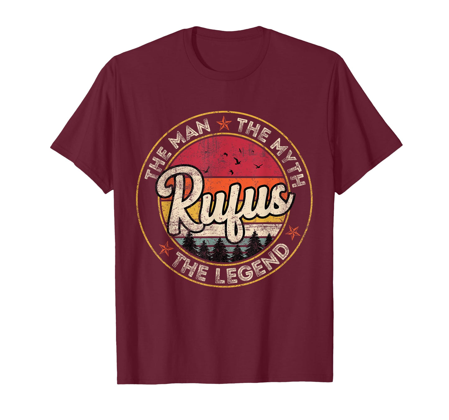 Rufus The Man The Myth The Legend Personalized Name T-Shirt