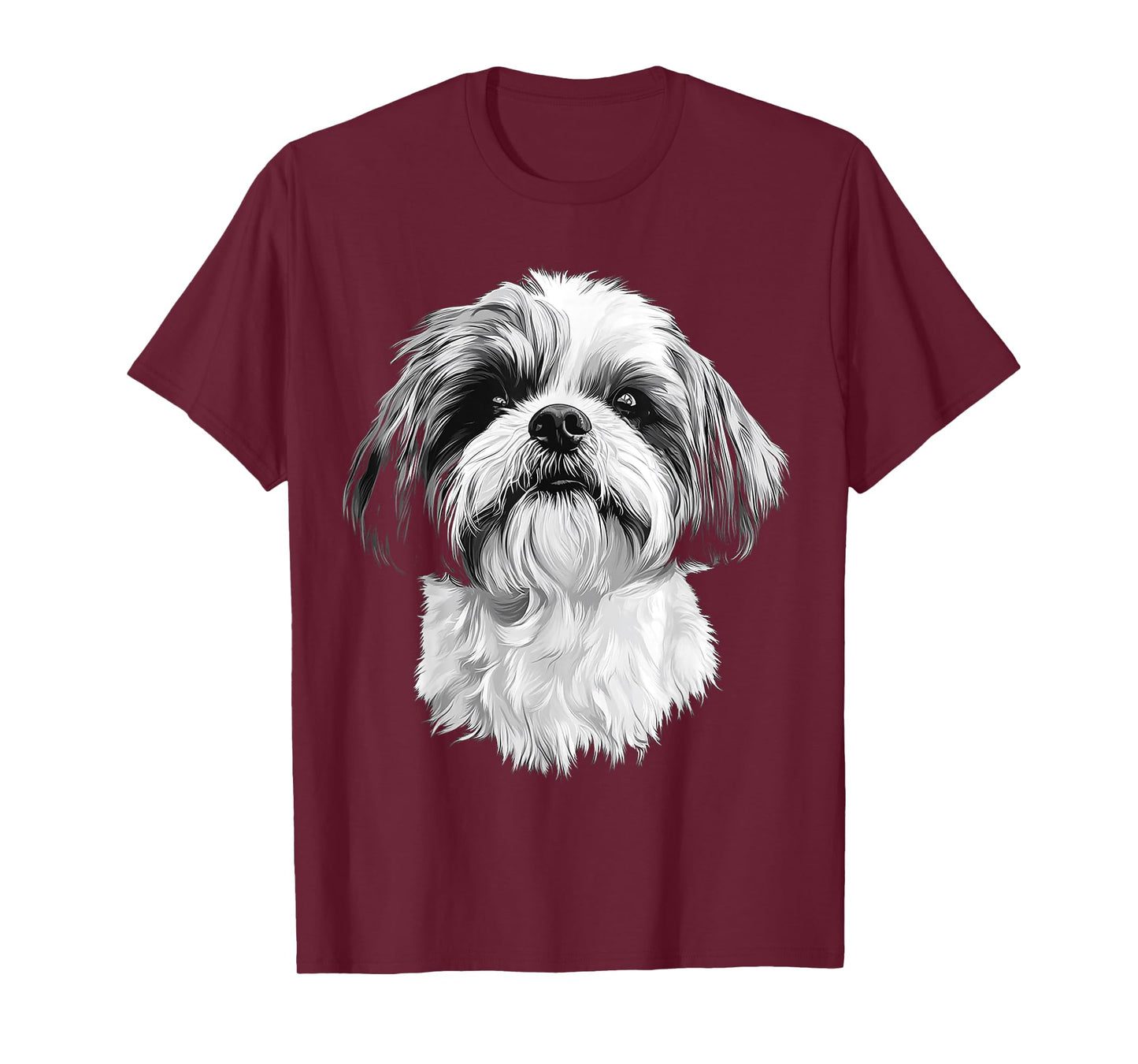 Shih Tzu Dog Motif Pet Artwork Shih Tzu T-Shirt