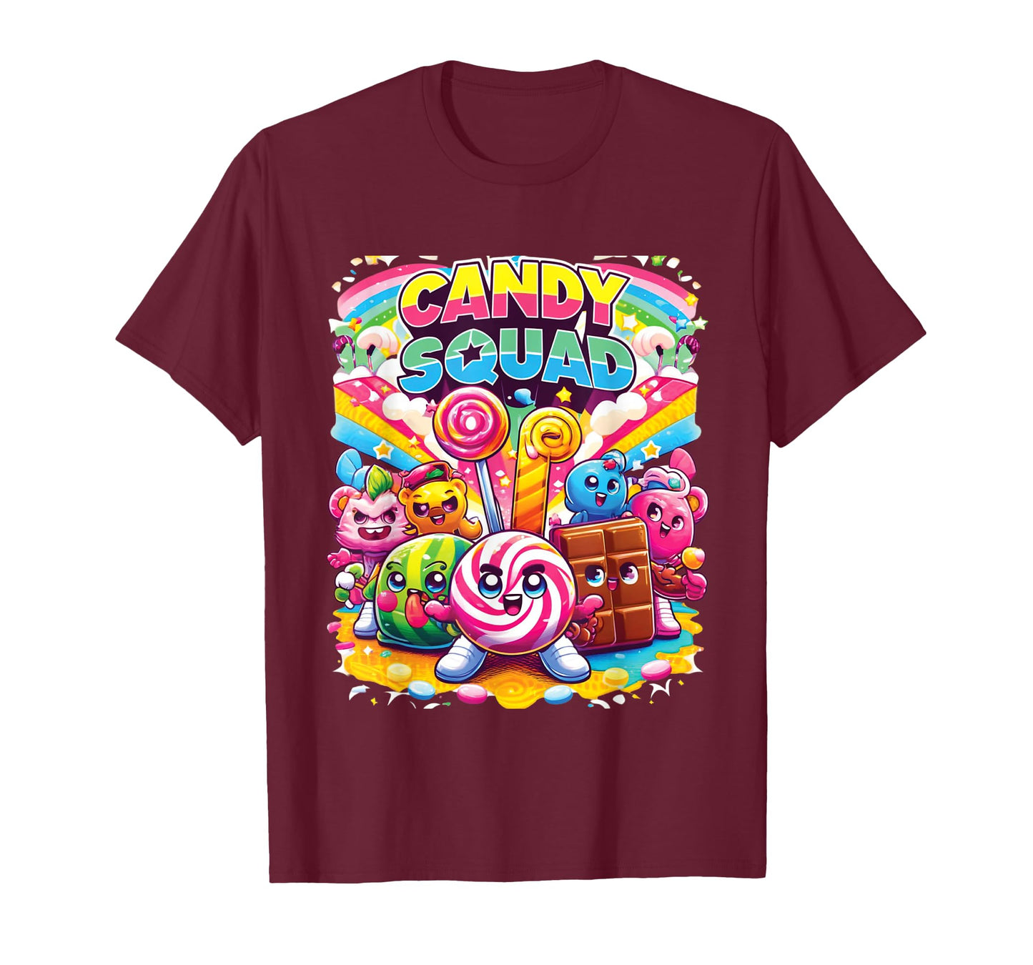 Candyland Party Candy Squad Colorful Candy For Kids Sweetie T-Shirt
