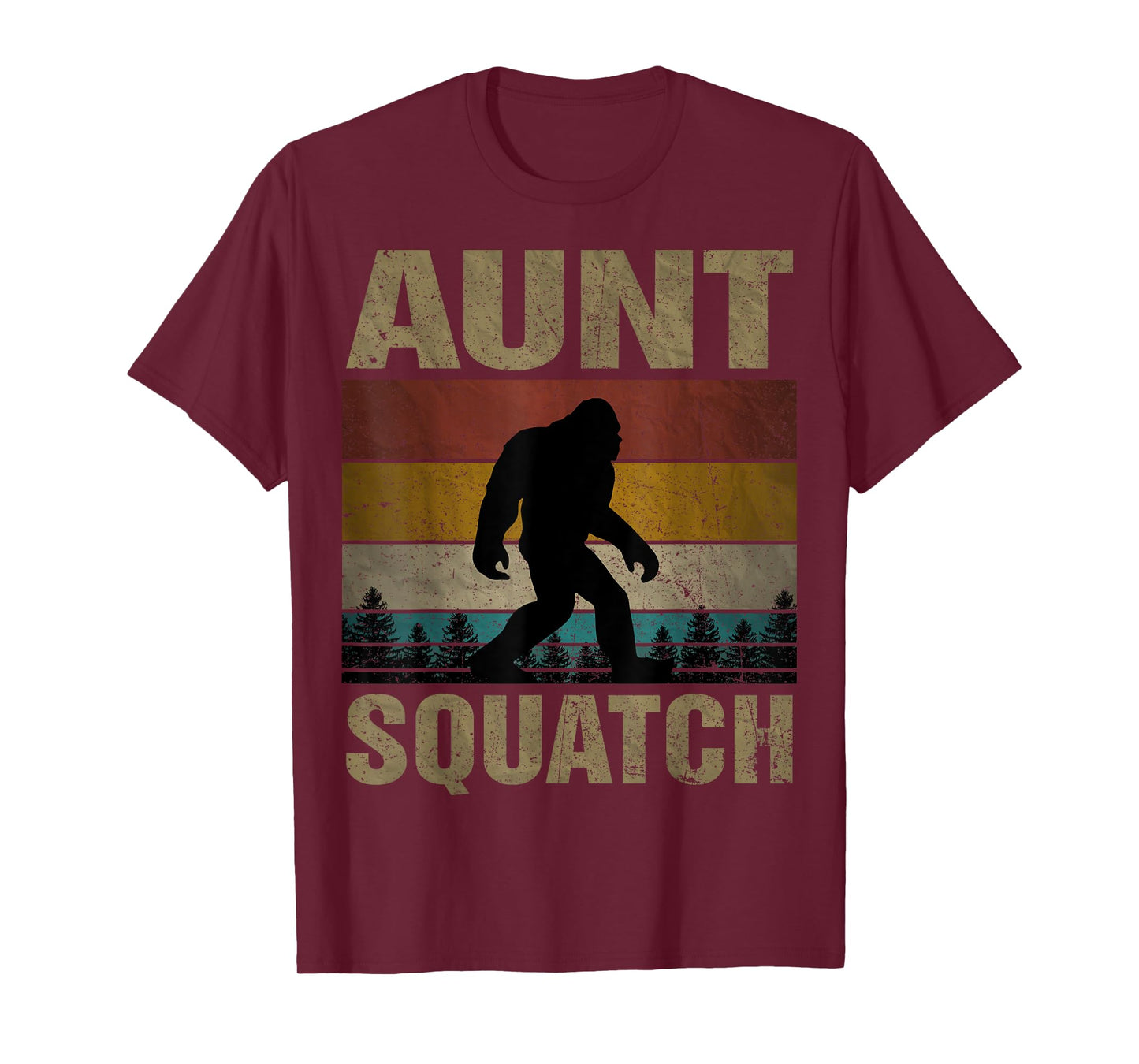 Aunt Squatch Bigfoot Aunt Sasquatch Yeti Family Matching T-Shirt