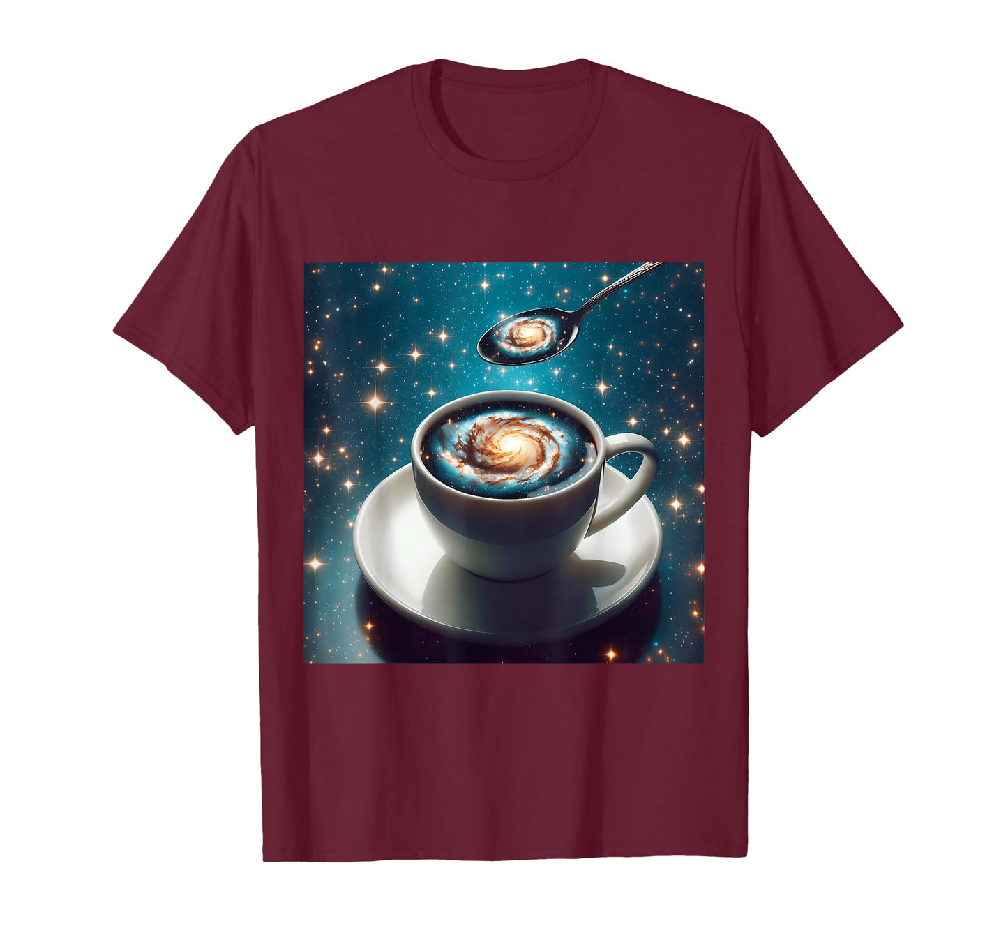 Fantasy Cute Space Cup Spoon T-Shirt