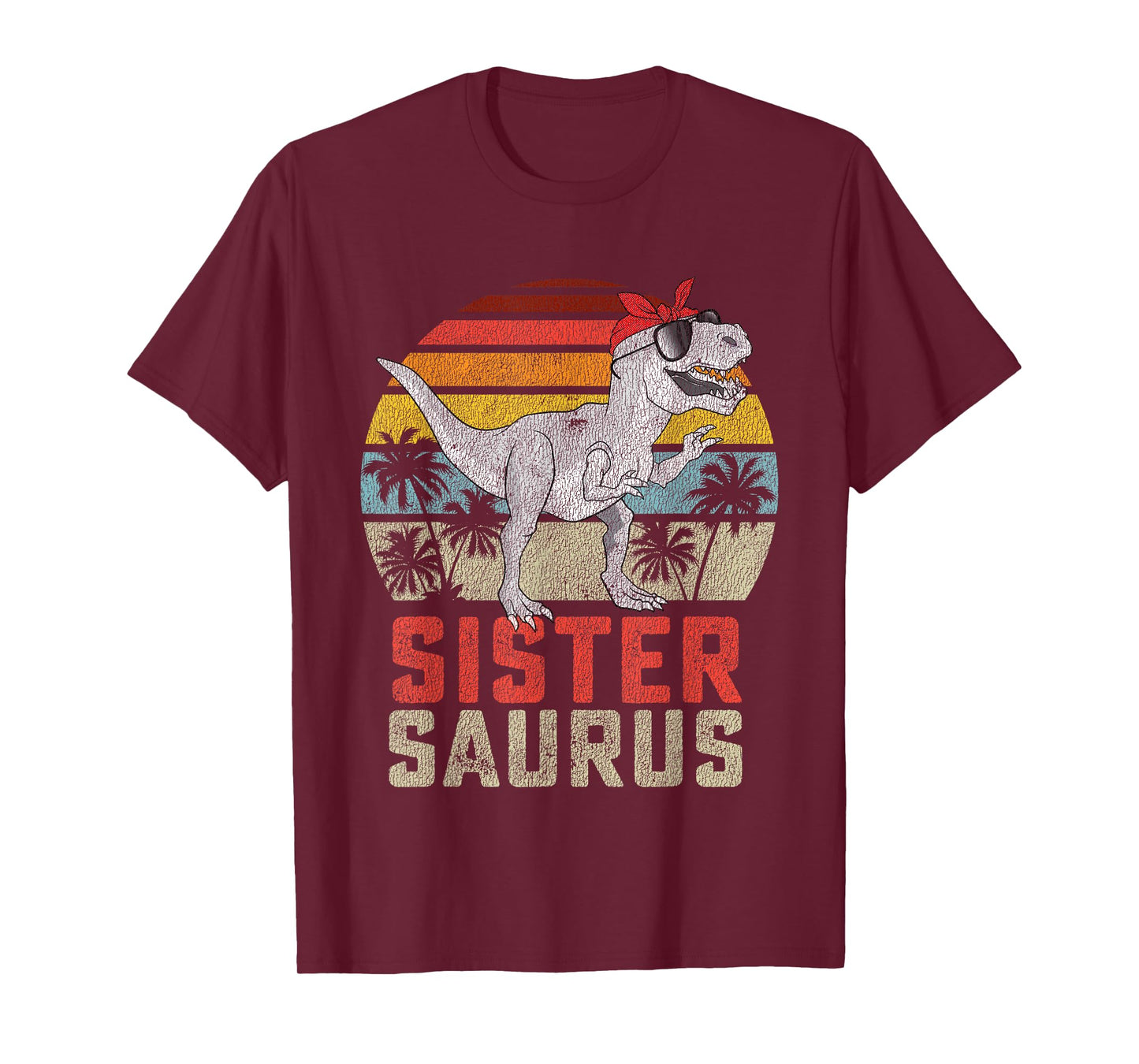 Sistersaurus T Rex Dinosaur Sister Saurus Family Matching T-Shirt