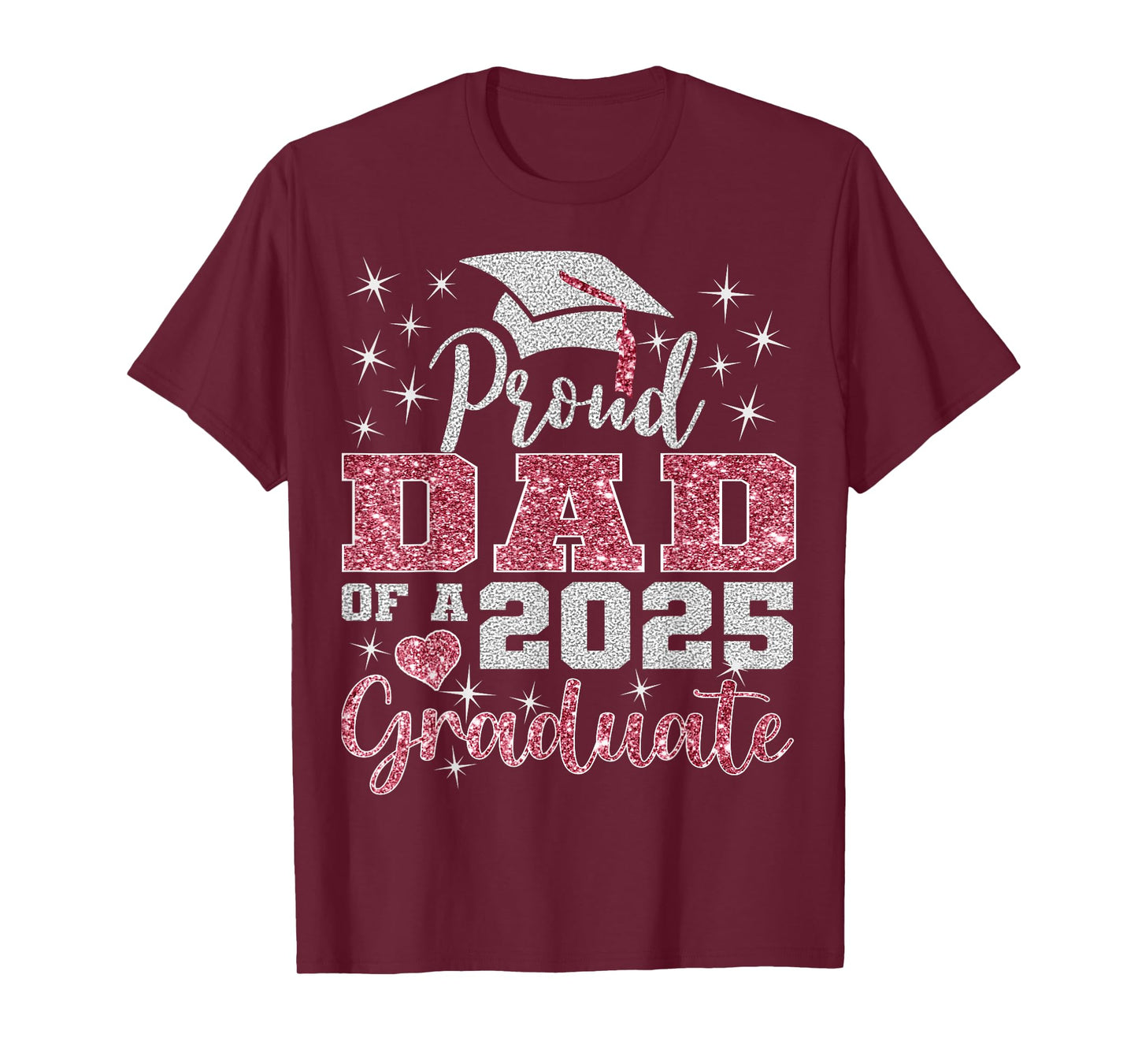 Super Proud Dad of 2025 Graduate Senior Graduation Family T-Shirt