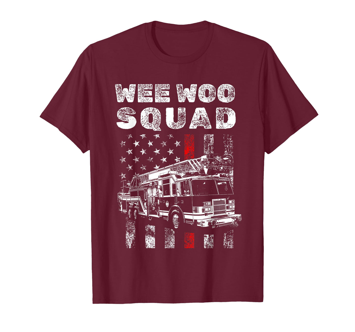 Funny Firefighter Art for Men Women Kids Fire Truck Fireman T-Shirt