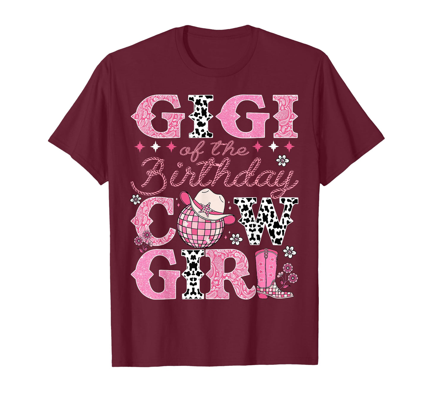Gigi Of The Birthday CowGirl Rodeo Gigi Bday Party T-Shirt