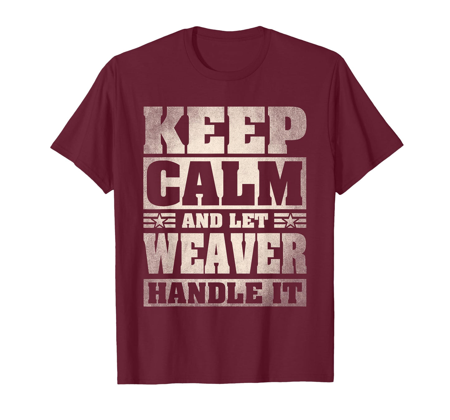 Weaver Name Shirt Personalized Weaver Last Name T-Shirt