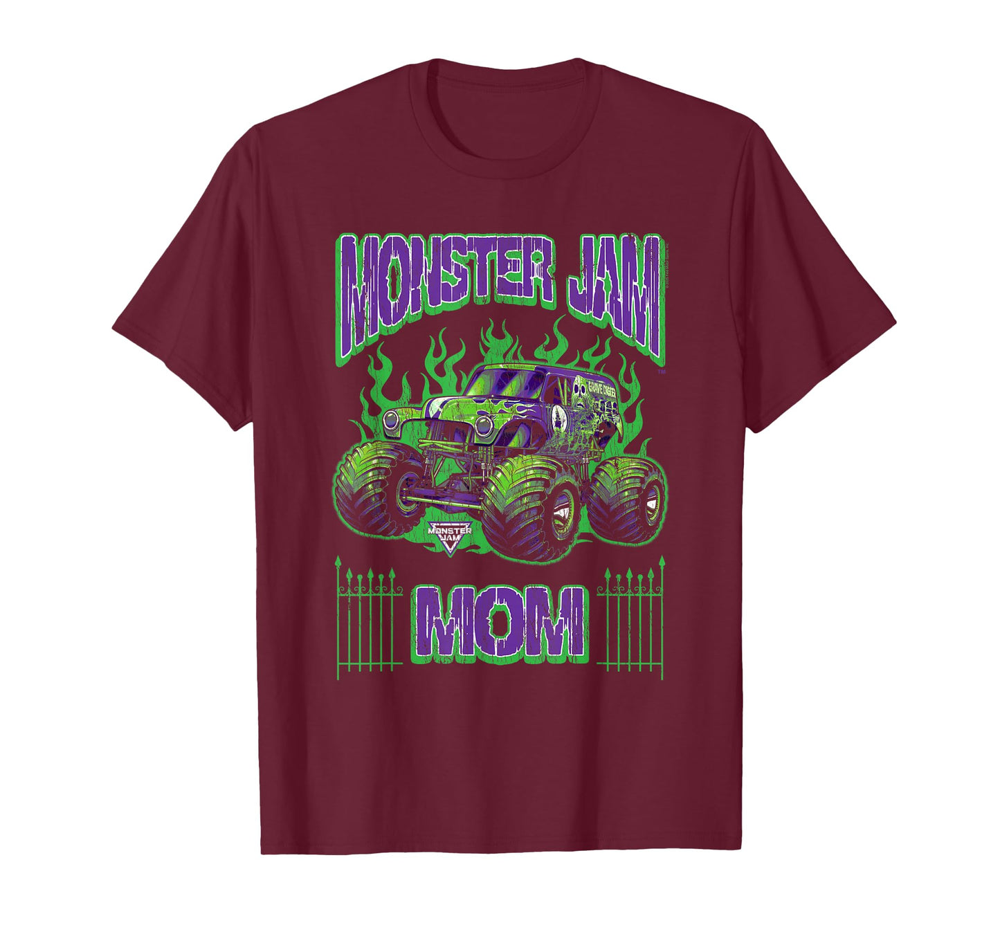 Monster Jam Grave Digger Mom Family Motorsports T-Shirt