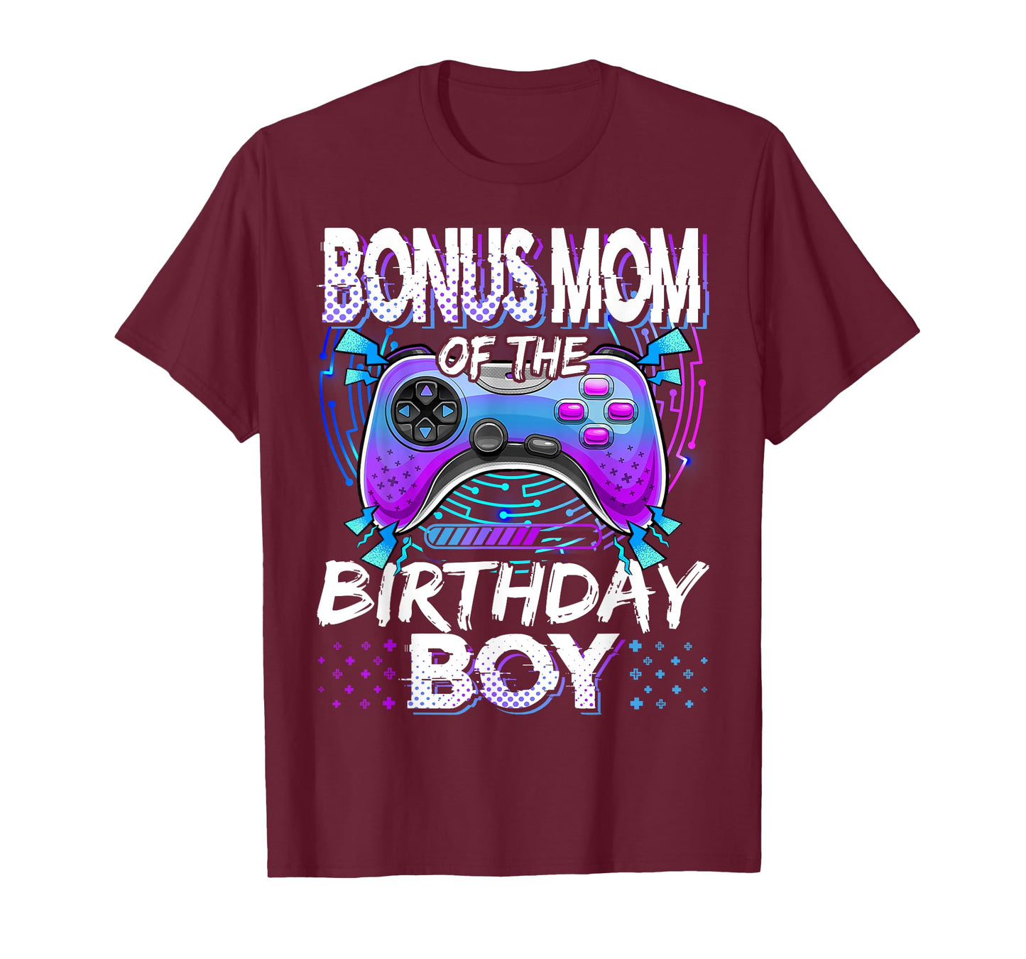 Bonus Mom Of The Birthday Boy Video Game Funny Bday Party T-Shirt