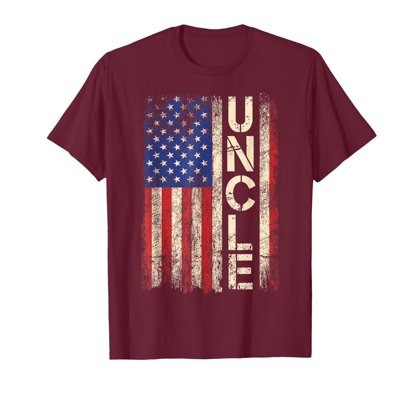 Mens Uncle American Flag Father's Day For Men T-Shirt