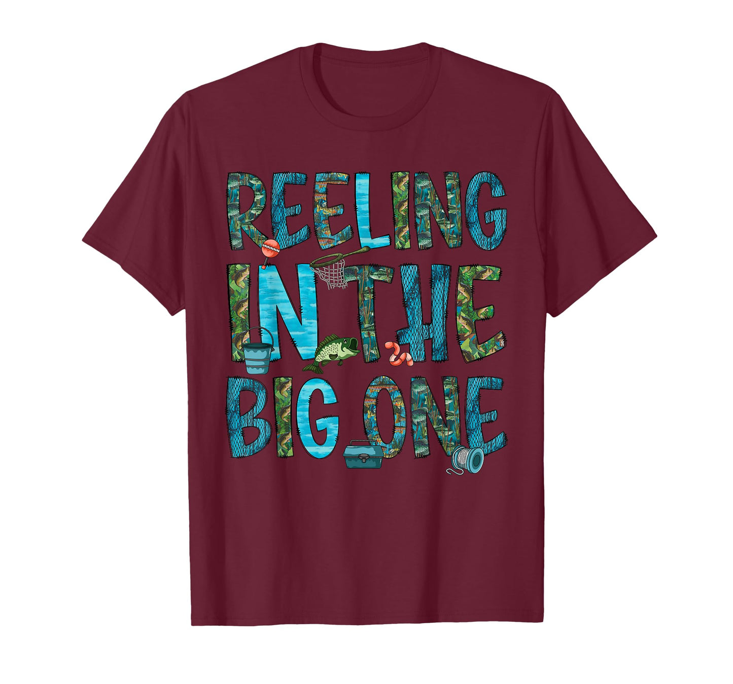 Reeling In The Big One 1st Birthday Party Fishing Boy Girl T-Shirt