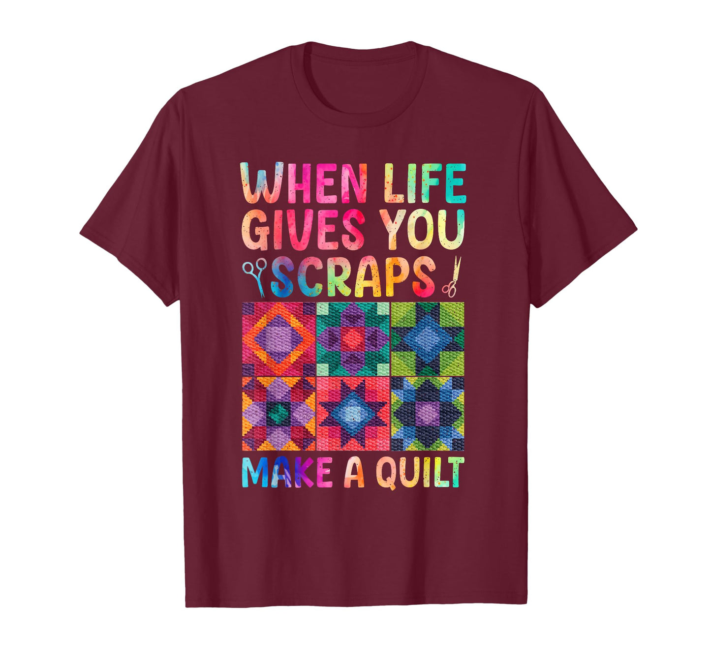 Quilting Design for Women Grandma Quilt Lover Sewing Quilter T-Shirt