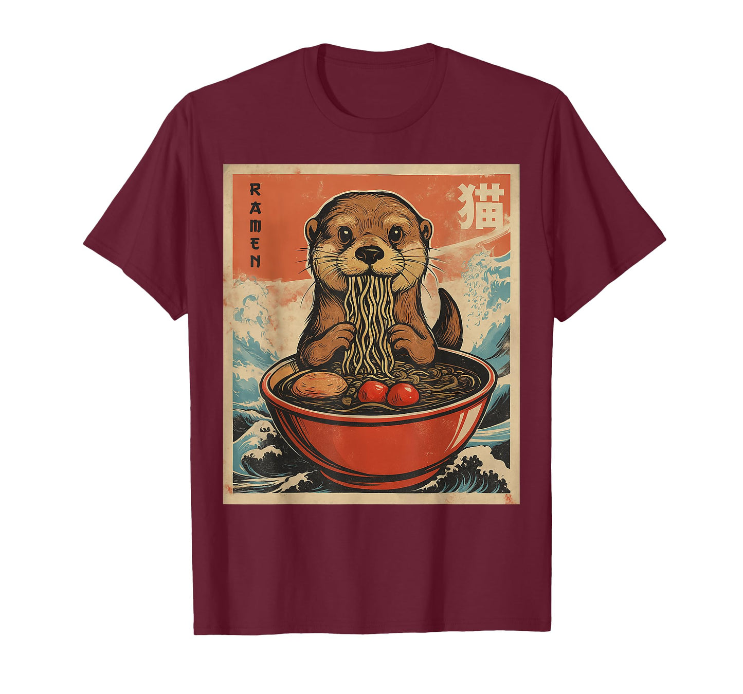 Anime Otter Ramen Japanese Funny Kawaii Gift Men Women Kids T-Shirt