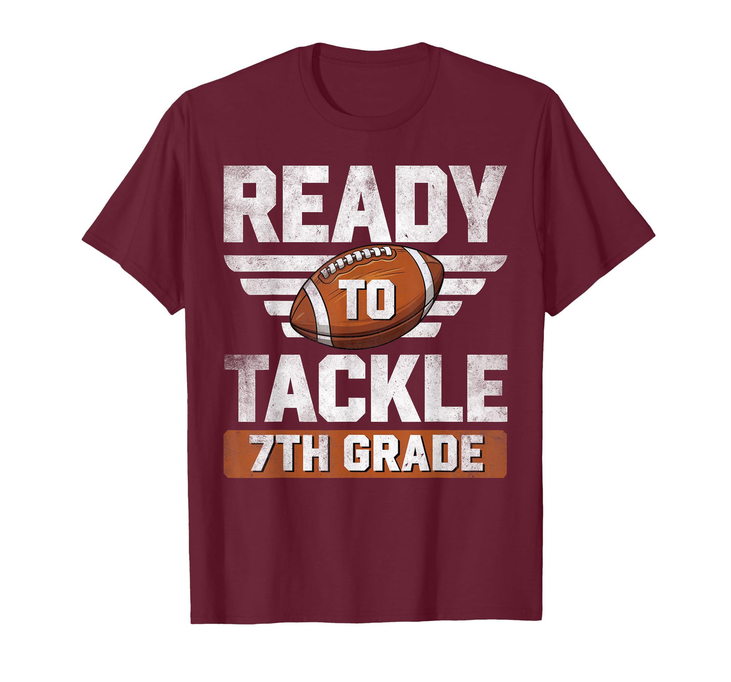 Ready To Tackle 7th Grade Football Back To School Boys Kids T-Shirt