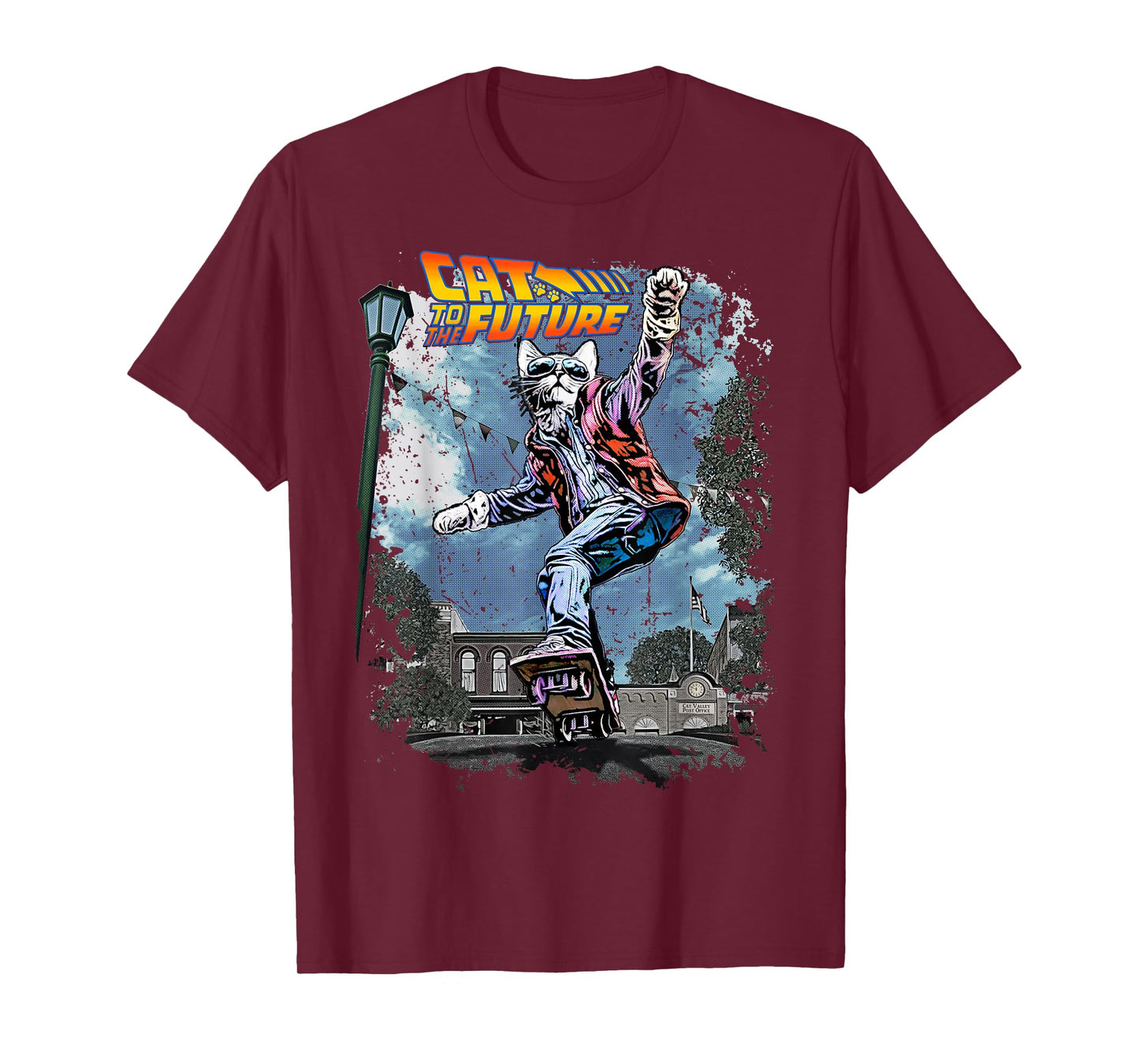 Vincent Hie Movie Parody Cat To The Future Pet Lovers X Back T-Shirt
