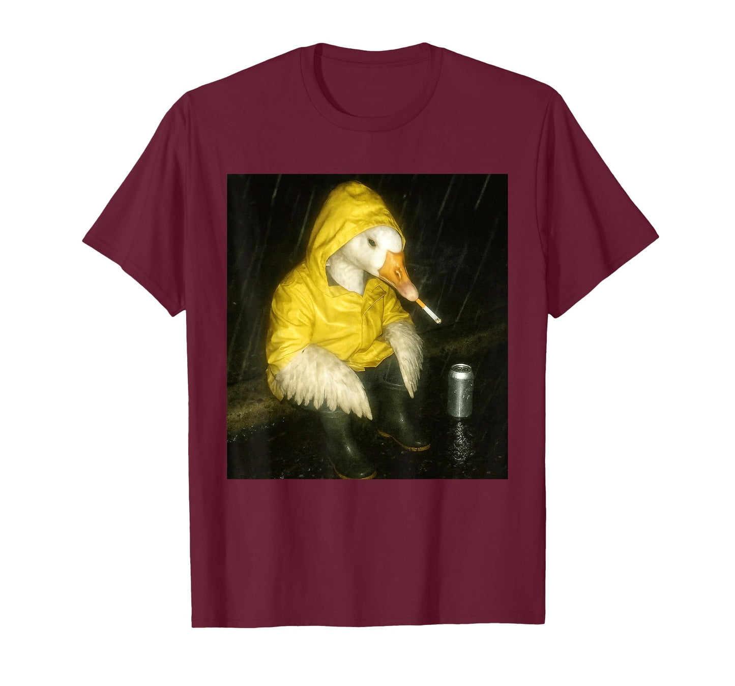 Funny Smoking Goose Meme Cigarette Goose Lover Men Women T-Shirt