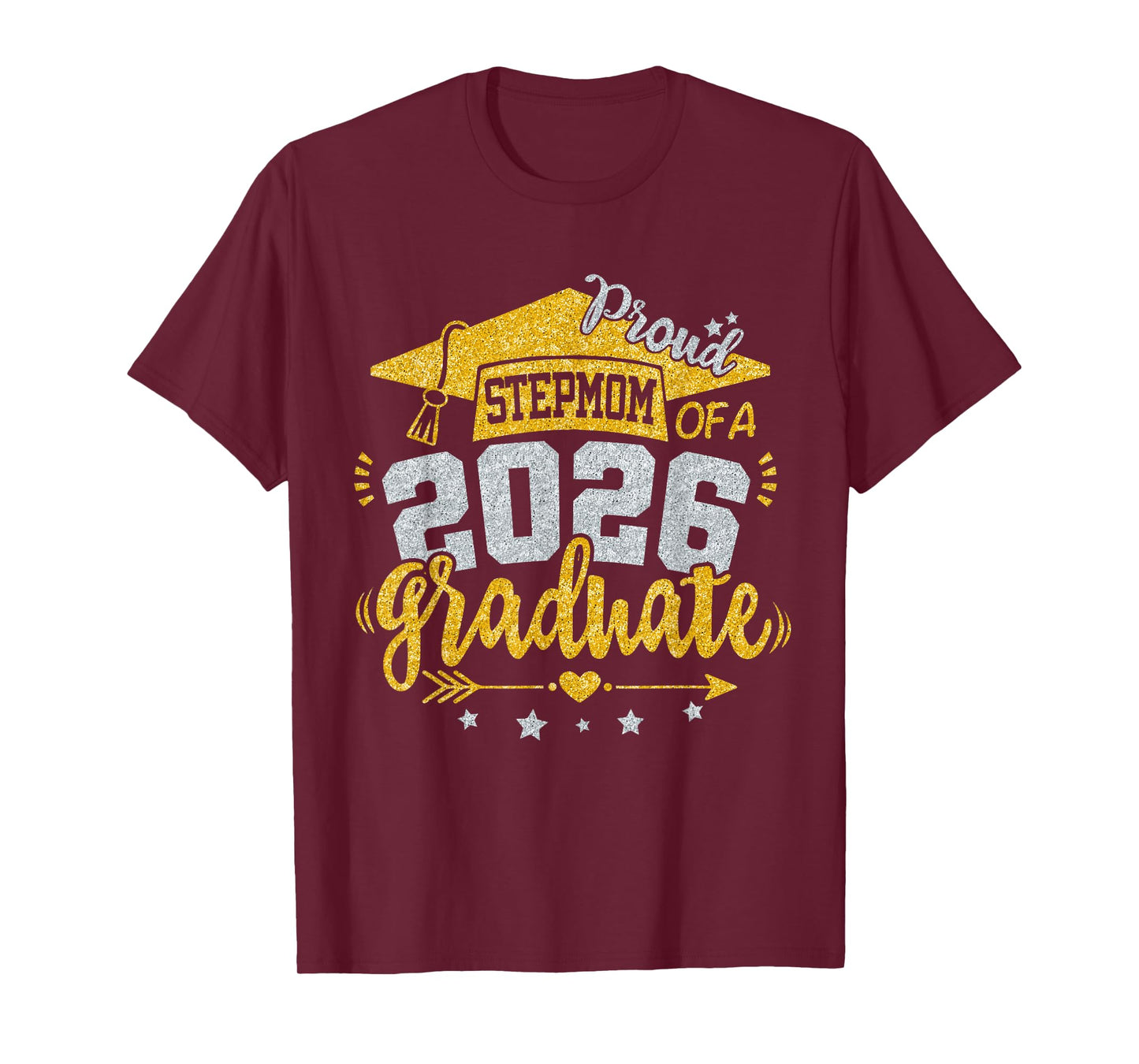 Proud Stepmom Of A 2026 Graduate Grad Senior Graduation T-Shirt