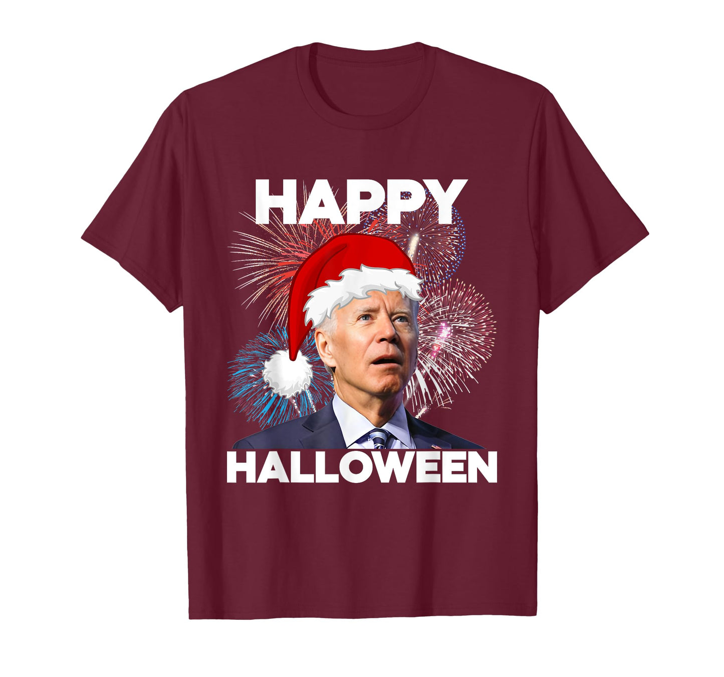 Funny Joe Biden 4th Of July Happy Halloween American US Flag T-Shirt