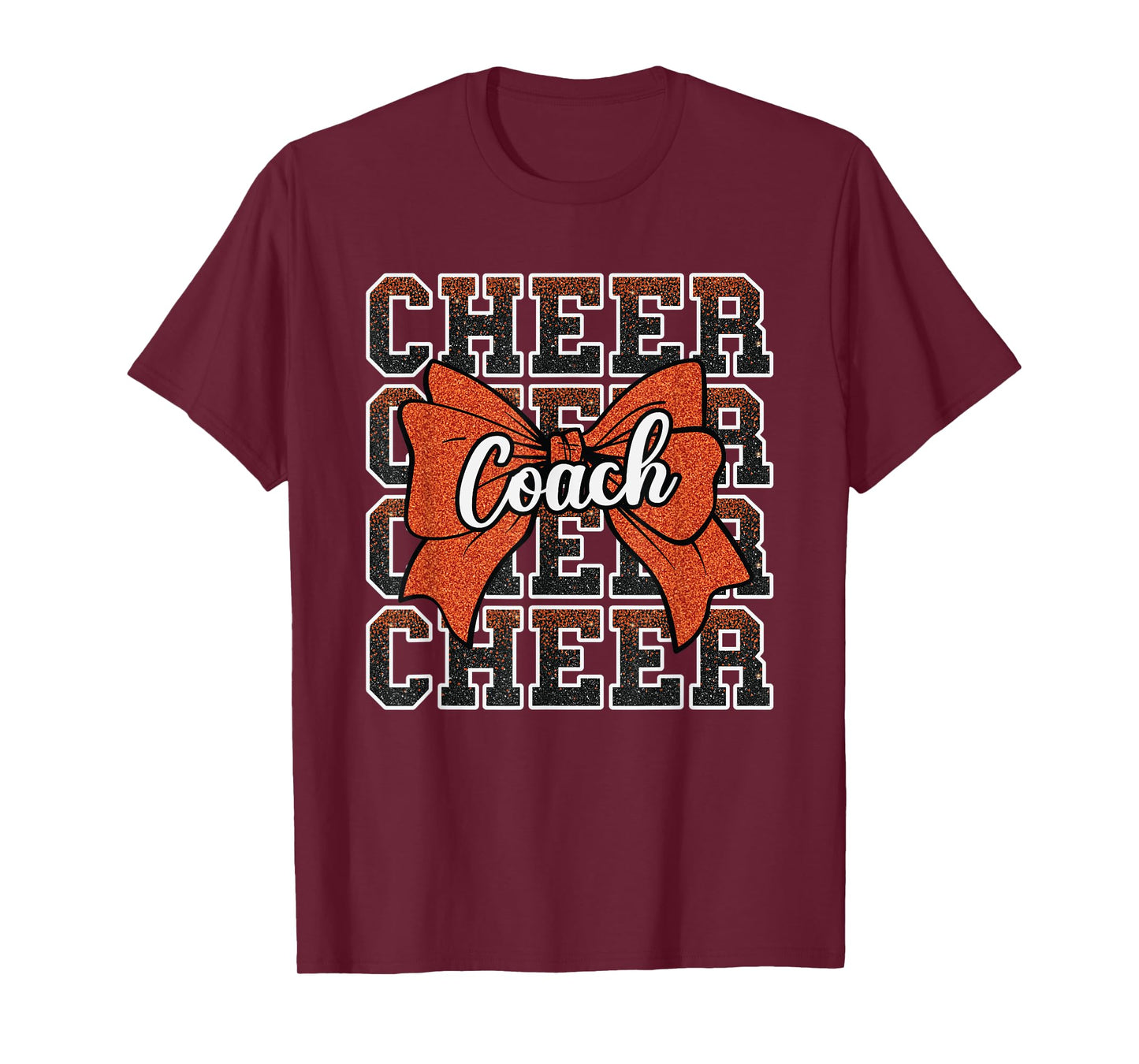 Orange Funny Sport Loud Proud Cheer Coach Dad Father's Day T-Shirt
