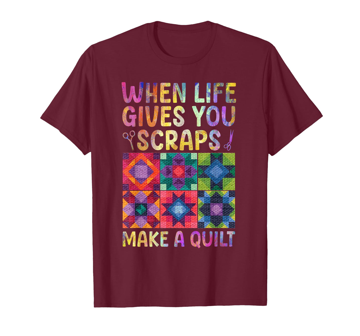 Quilting Design For Women Grandma Quilt Lover Sewing Quilter T-Shirt